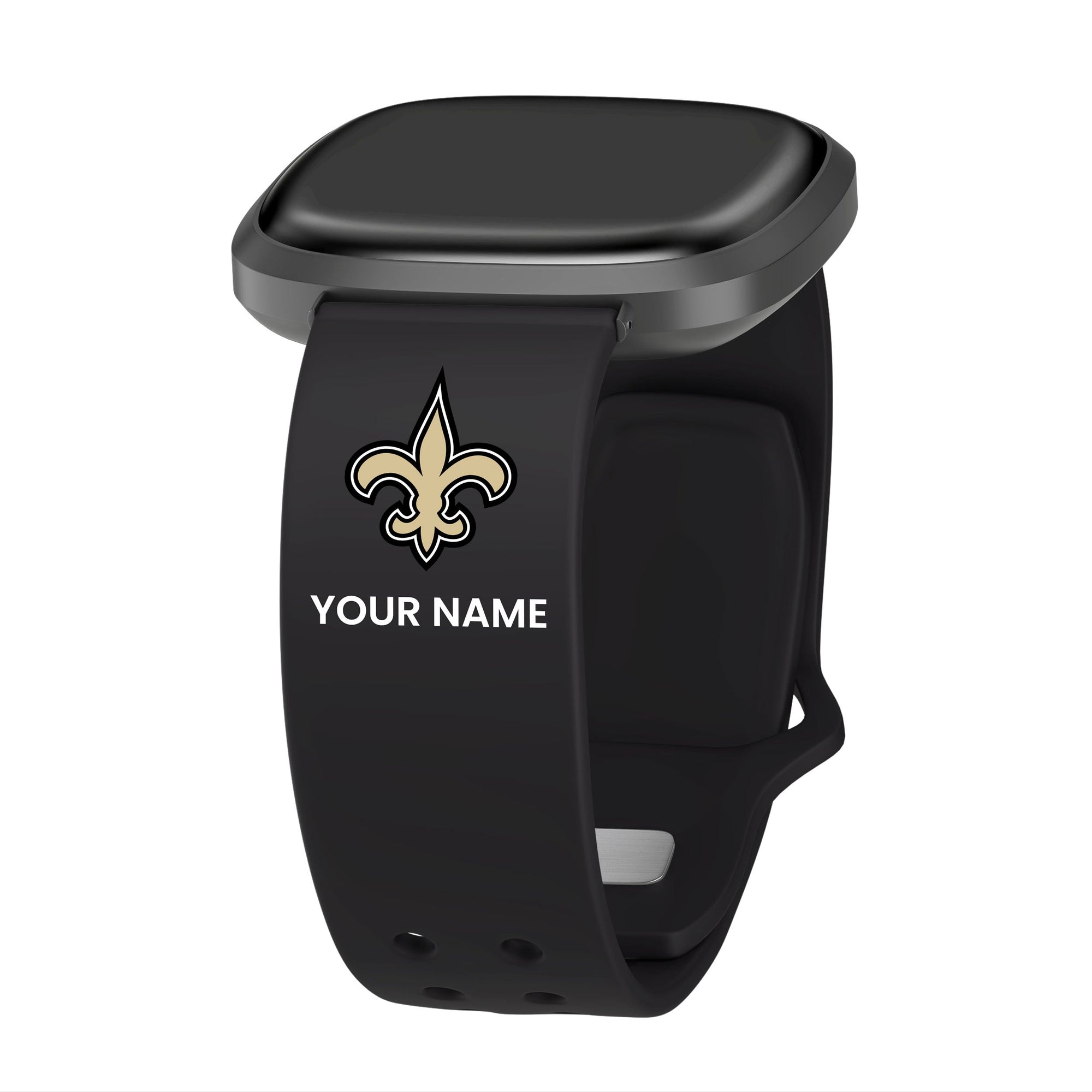 GAME TIME New Orleans Saints Custom Name HD FitBit Versa 3 & Sense Watch Band