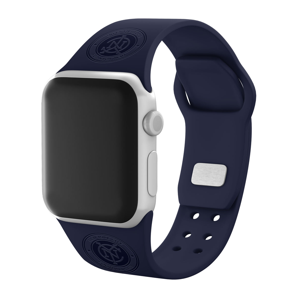 Game Time New York City FC Engraved Apple Watch Band Game Time Bands