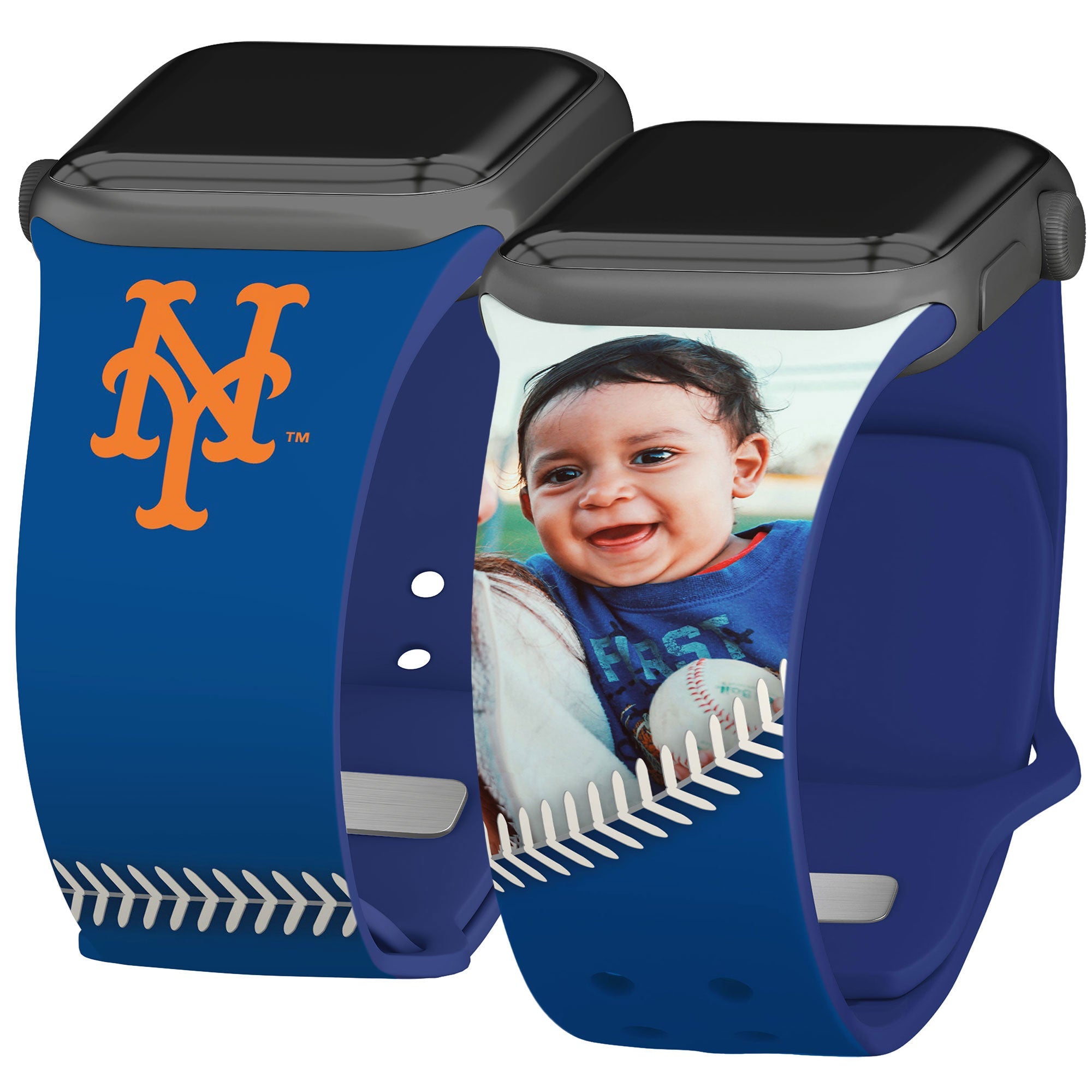 New York Mets Custom Photo HD Apple Watch Band