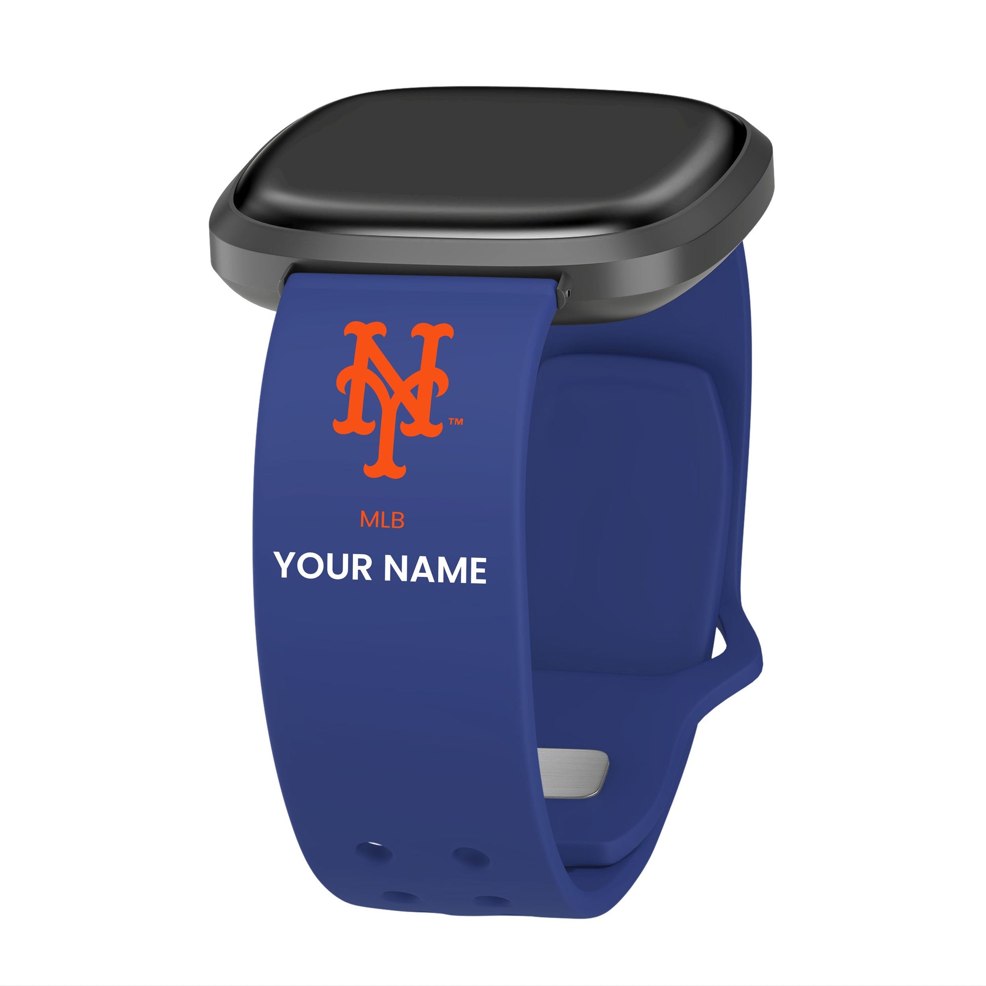 New York Mets HD Custom Name Watch Band Compatible with Fitbit Versa 3 and Sense