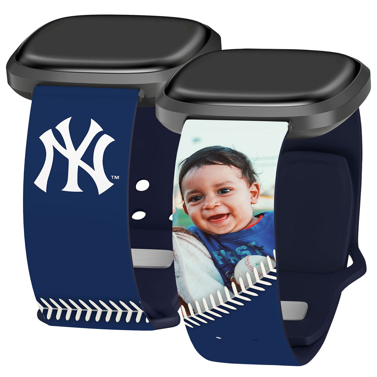 New York Yankees Custom Photo HD Fitbit Versa 3 &amp; Sense Band