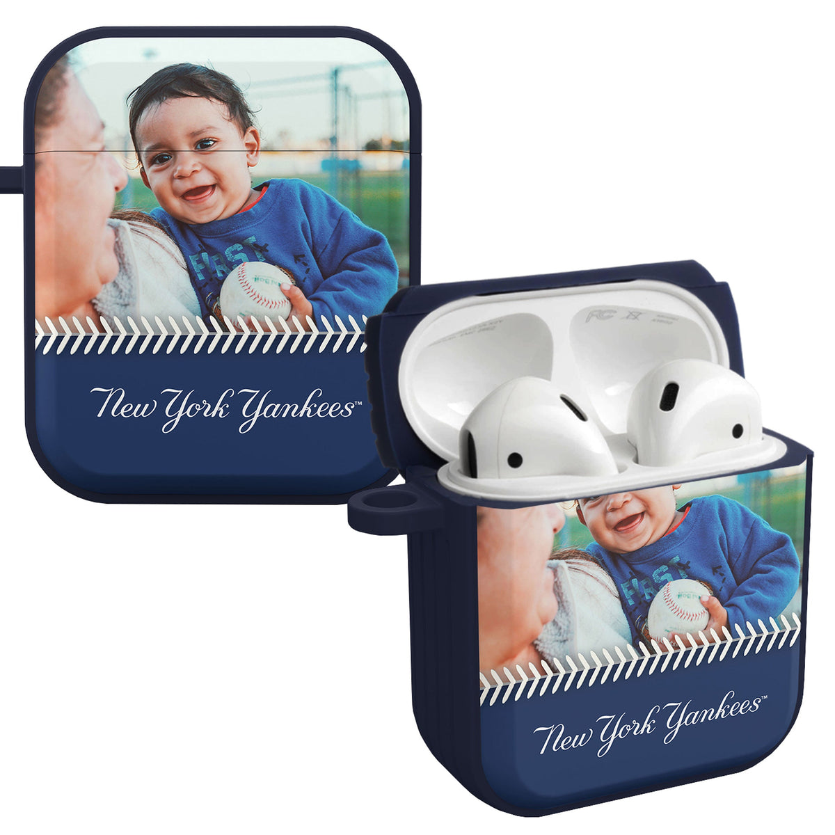 New York Yankees Custom Photo HDX Apple AirPods Gen 1 &amp; 2 Case Cover
