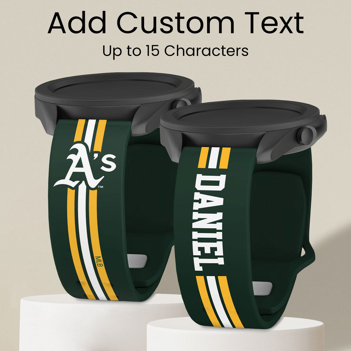Oakland Athletics Custom Name HD Quick Change Watch Band