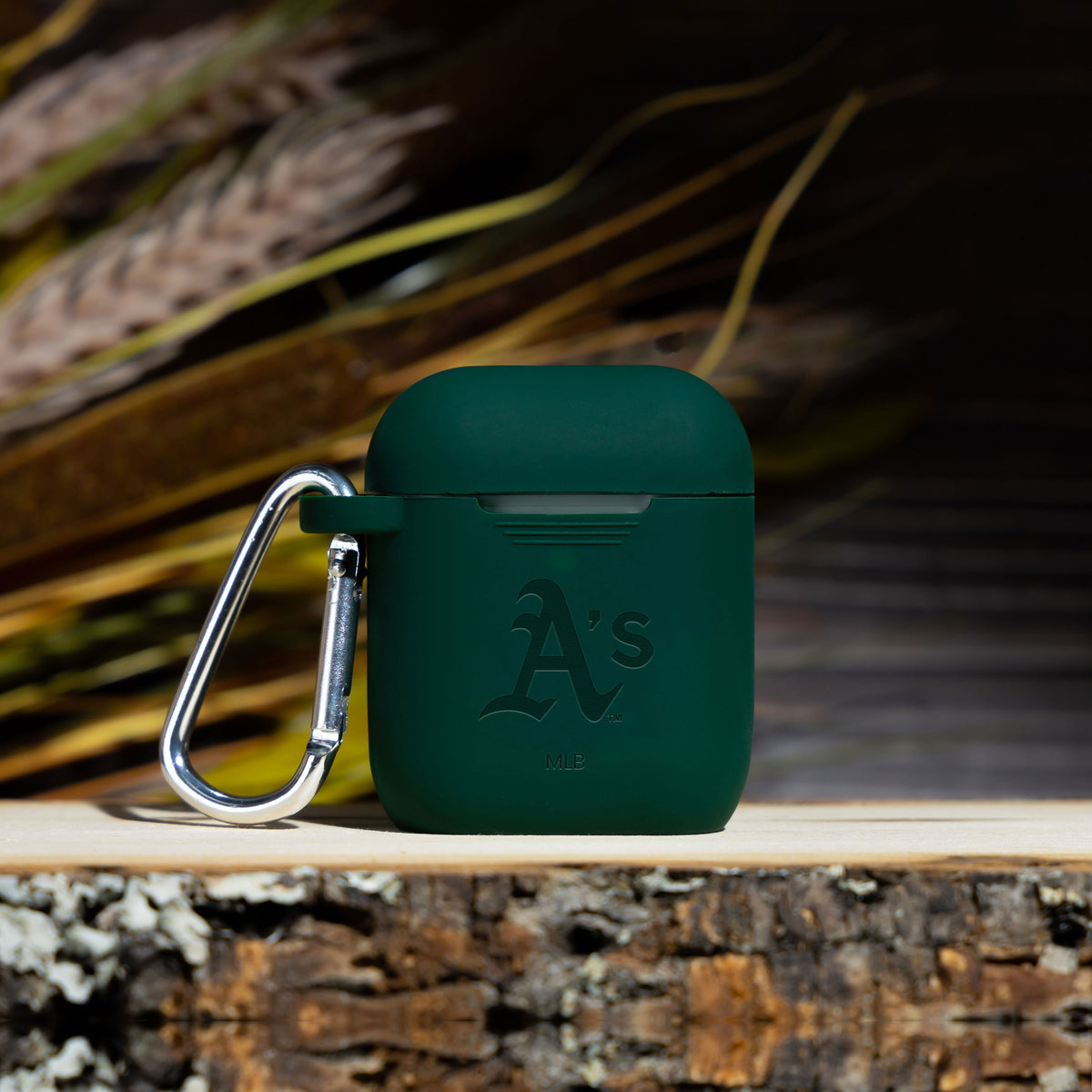 Game Time Oakland Athletics Engraved Silicone AirPods Case Cover