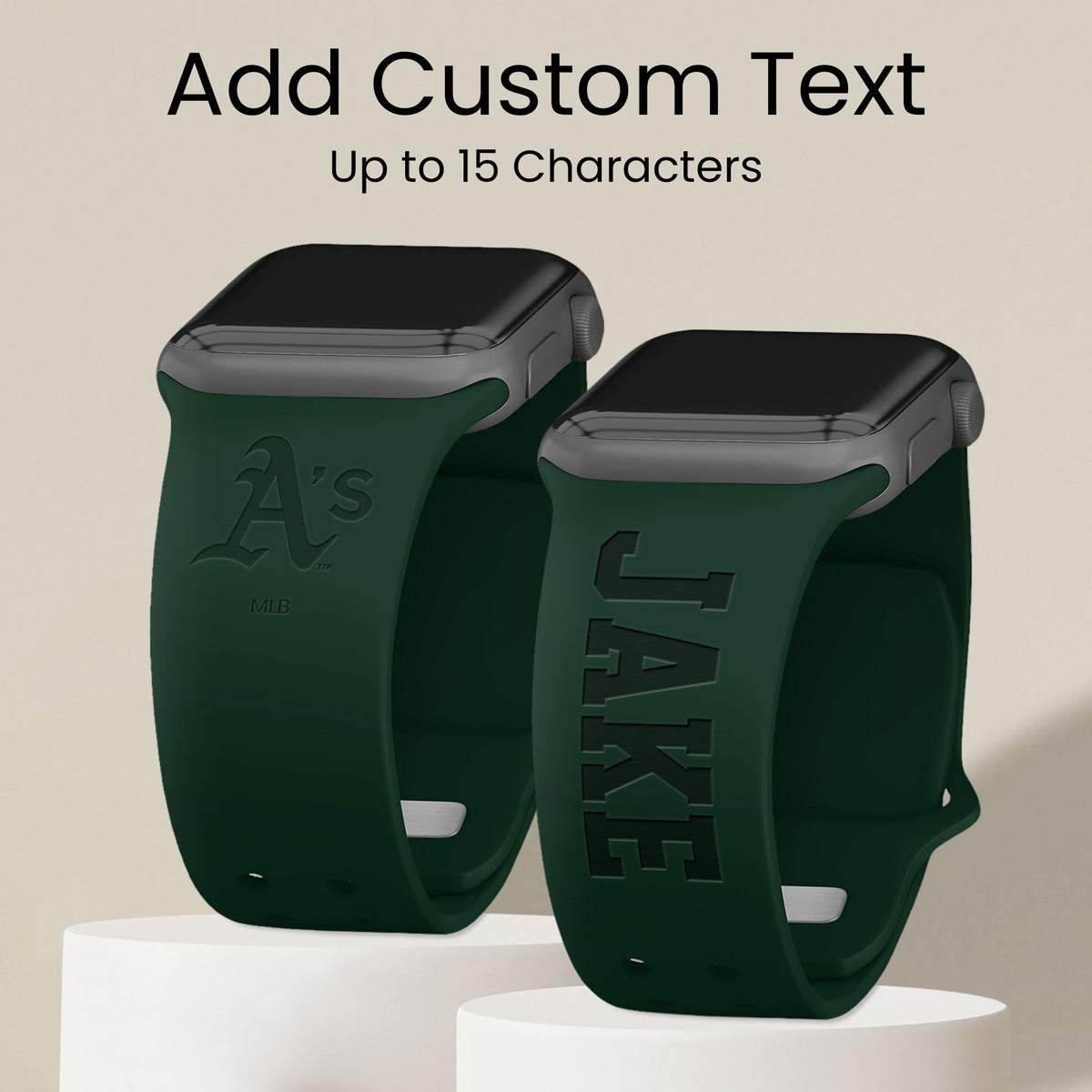 Oakland Athletics Custom Engraved Apple Watch Band