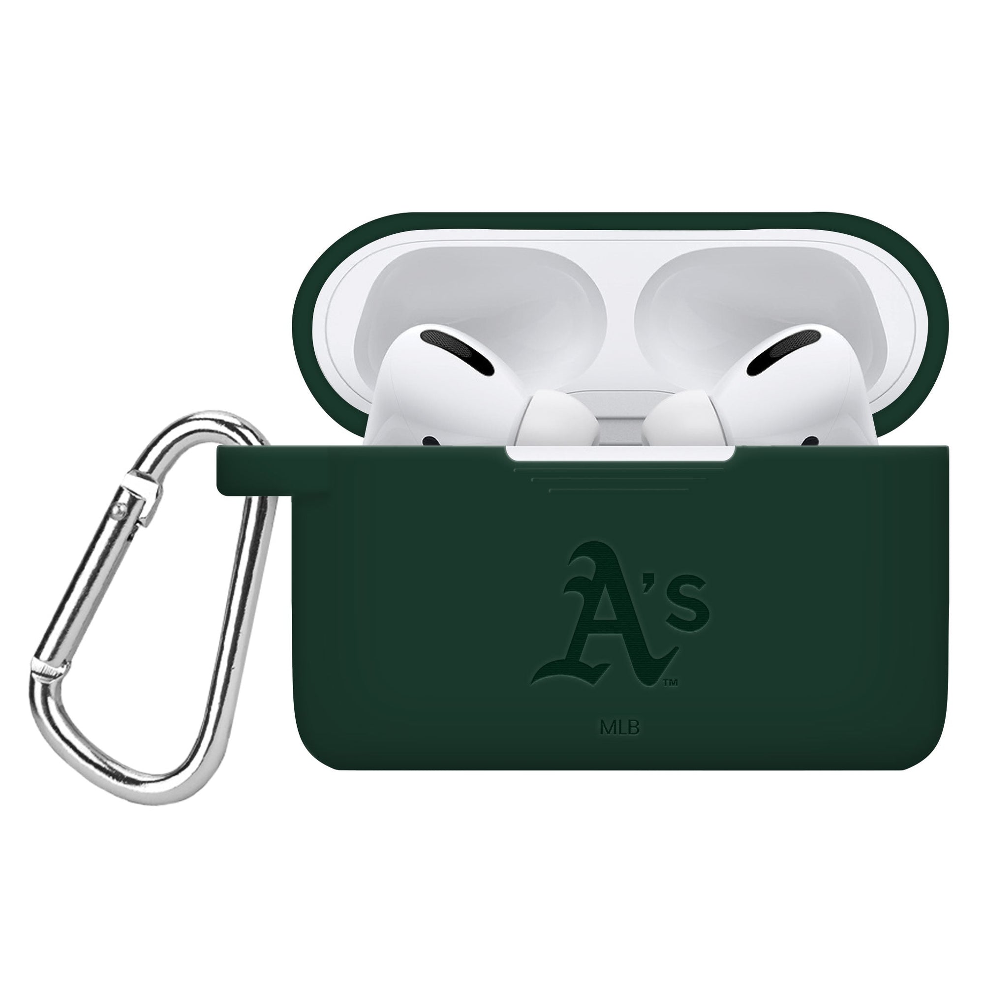 Game Time Oakland Athletics Engraved Silicone AirPods Pro Case Cover