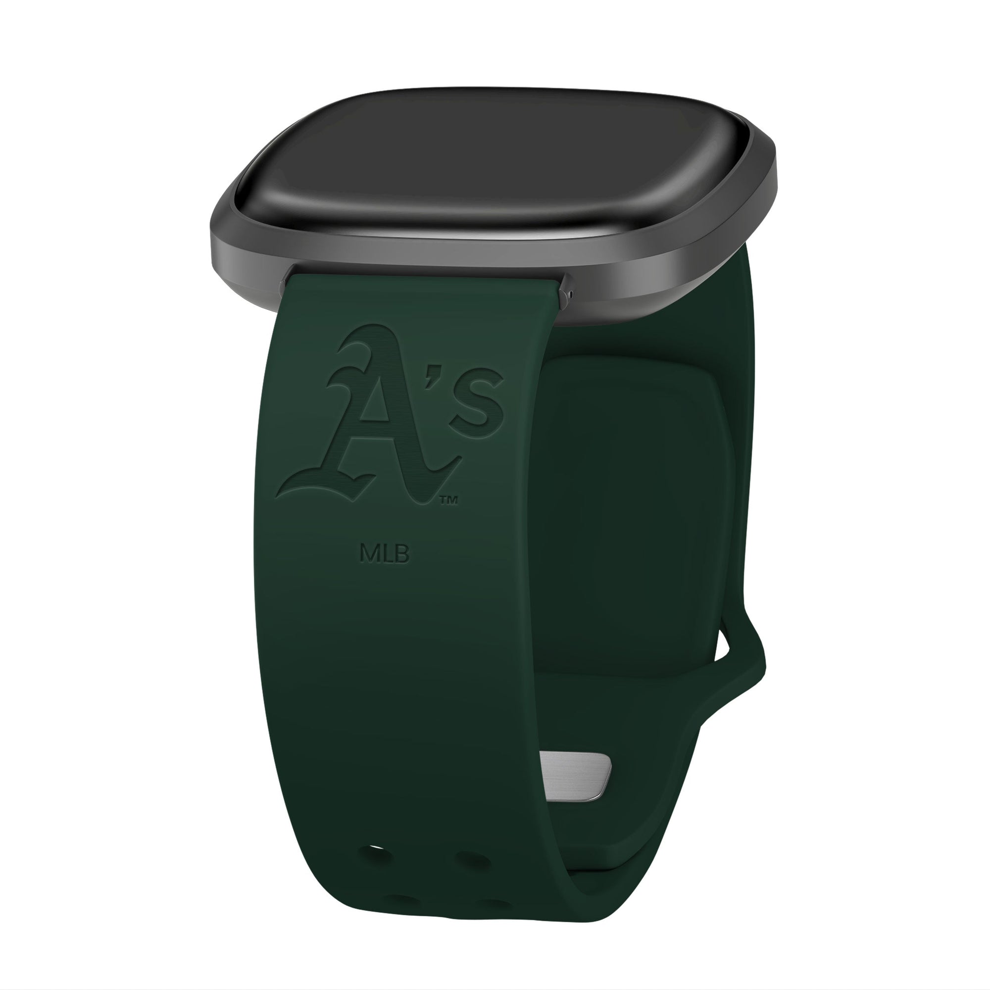 Oakland Athletics Fitbit Engraved Silicone Watch Band