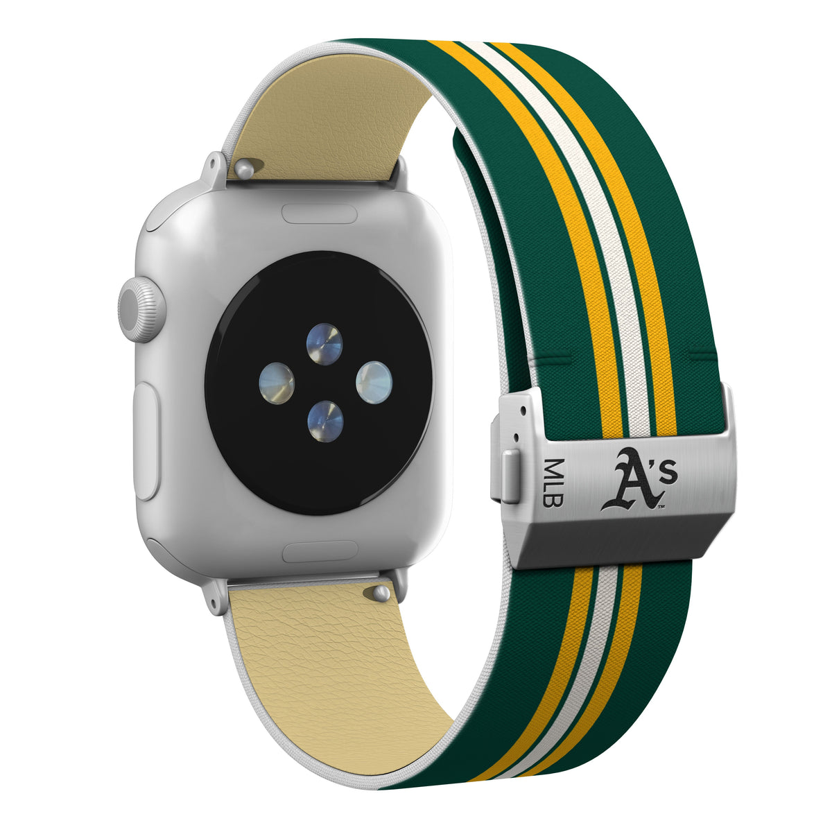 Oakland Athletics Full Print Watch Band With Engraved Buckle - Game Time