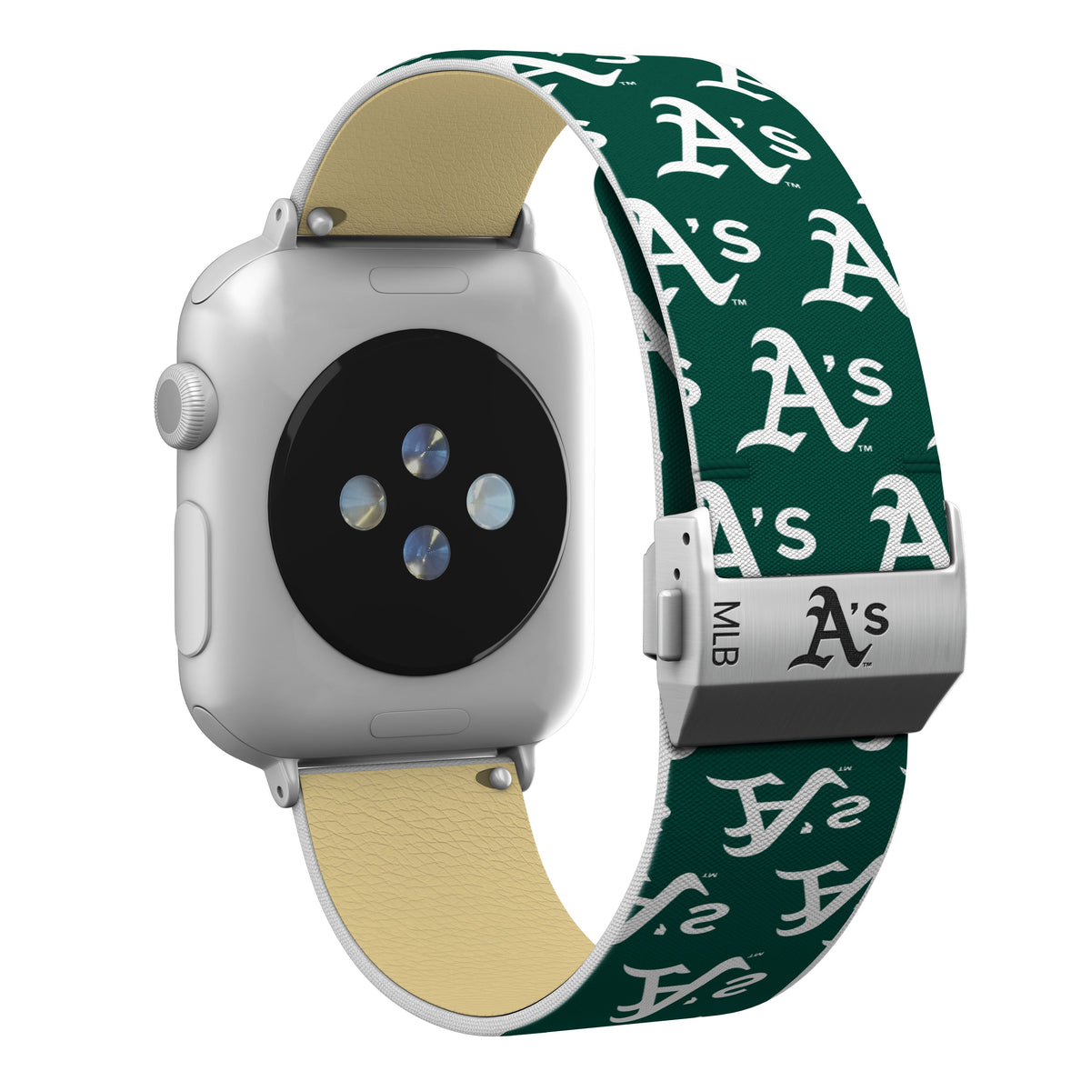 Oakland Athletics Full Print Watch Band With Engraved Buckle - Game Time