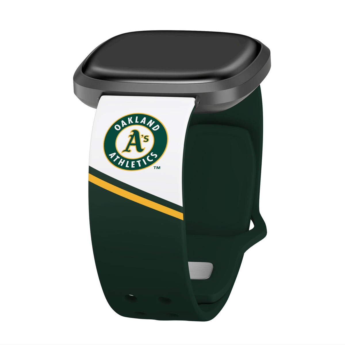 Oakland Athletics HD Champion Series Fitbit Versa 3 &amp; Sense Watch Band