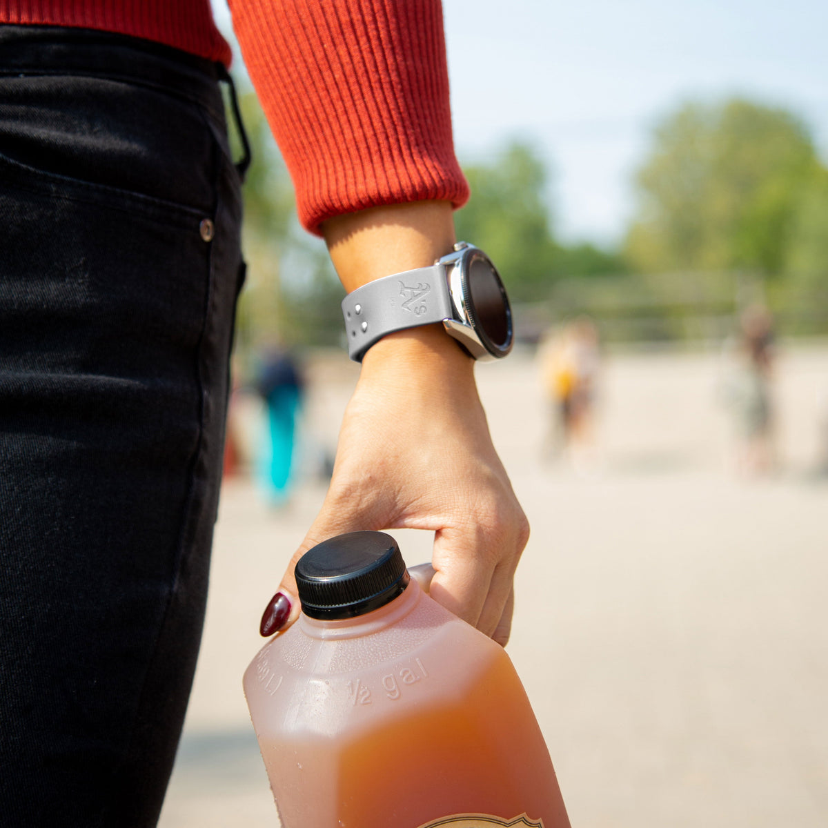 Game Time Oakland Athletics Engraved Silicone Watch Band