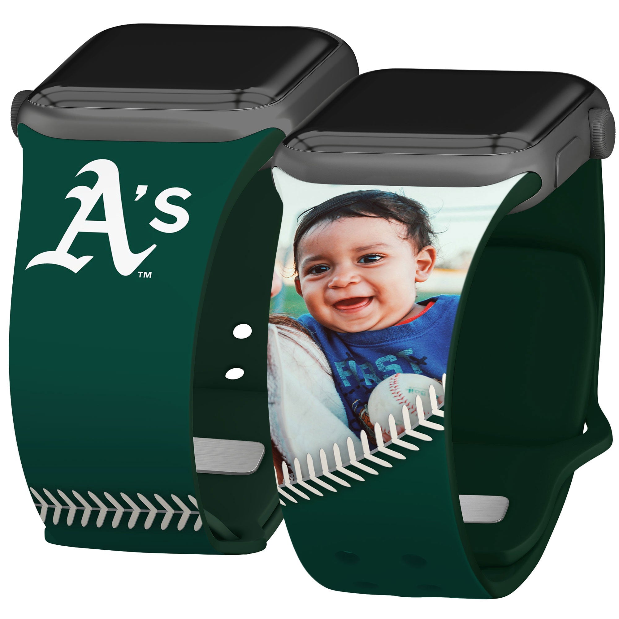 Oakland Athletics Custom Photo HD Apple Watch Band