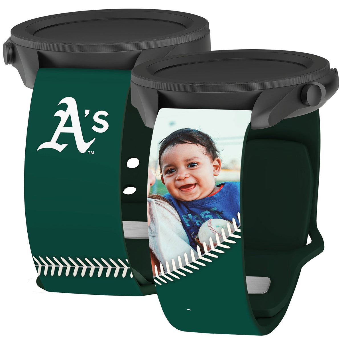 Oakland Athletics Custom Photo HD Samsung Galaxy Watch Band