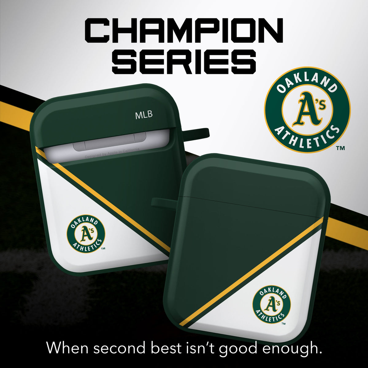 Oakland Athletics HDX Champion Series Apple AirPods Gen 1 &amp; 2 Case Cover