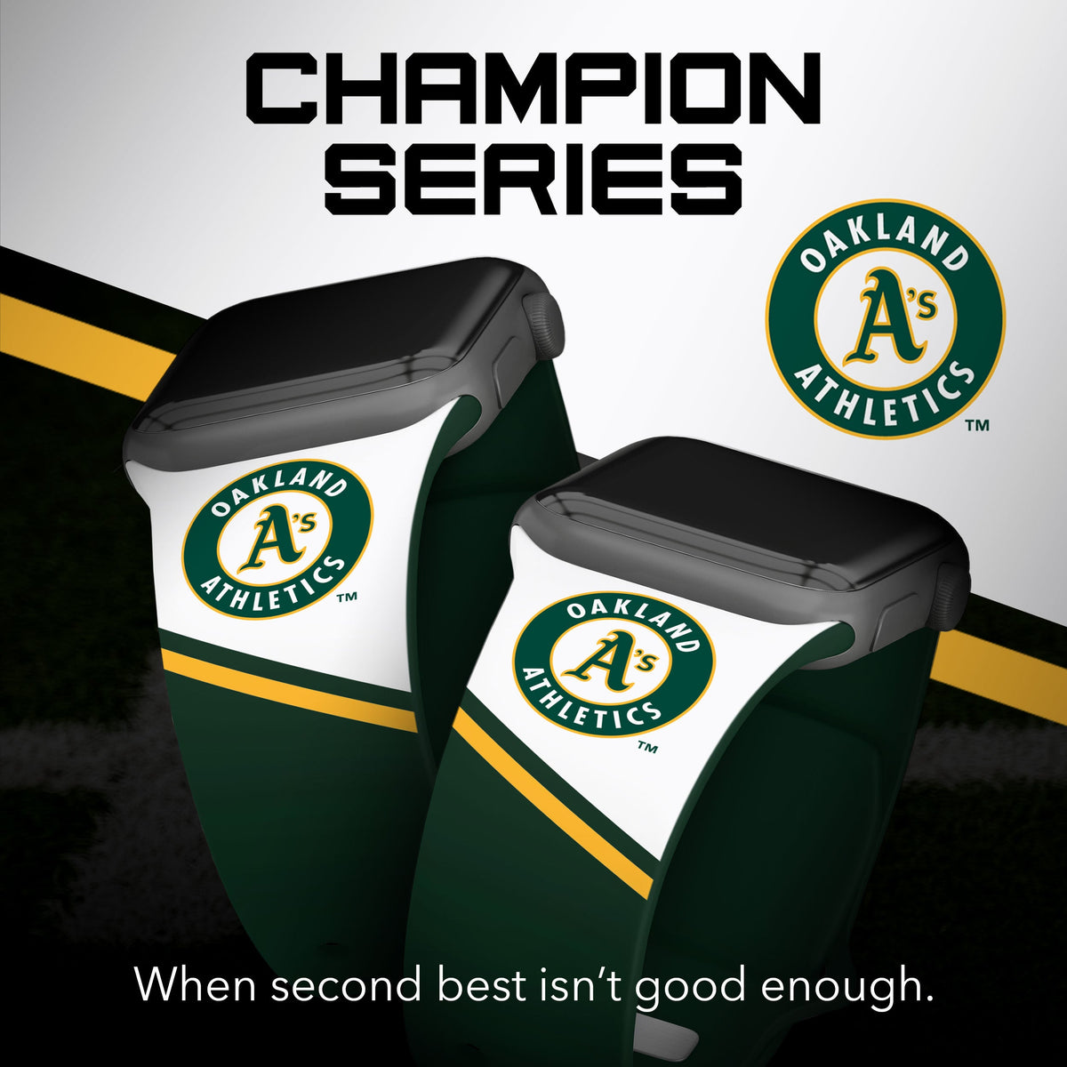 Oakland Athletics HD Champion Series Apple Watch Band
