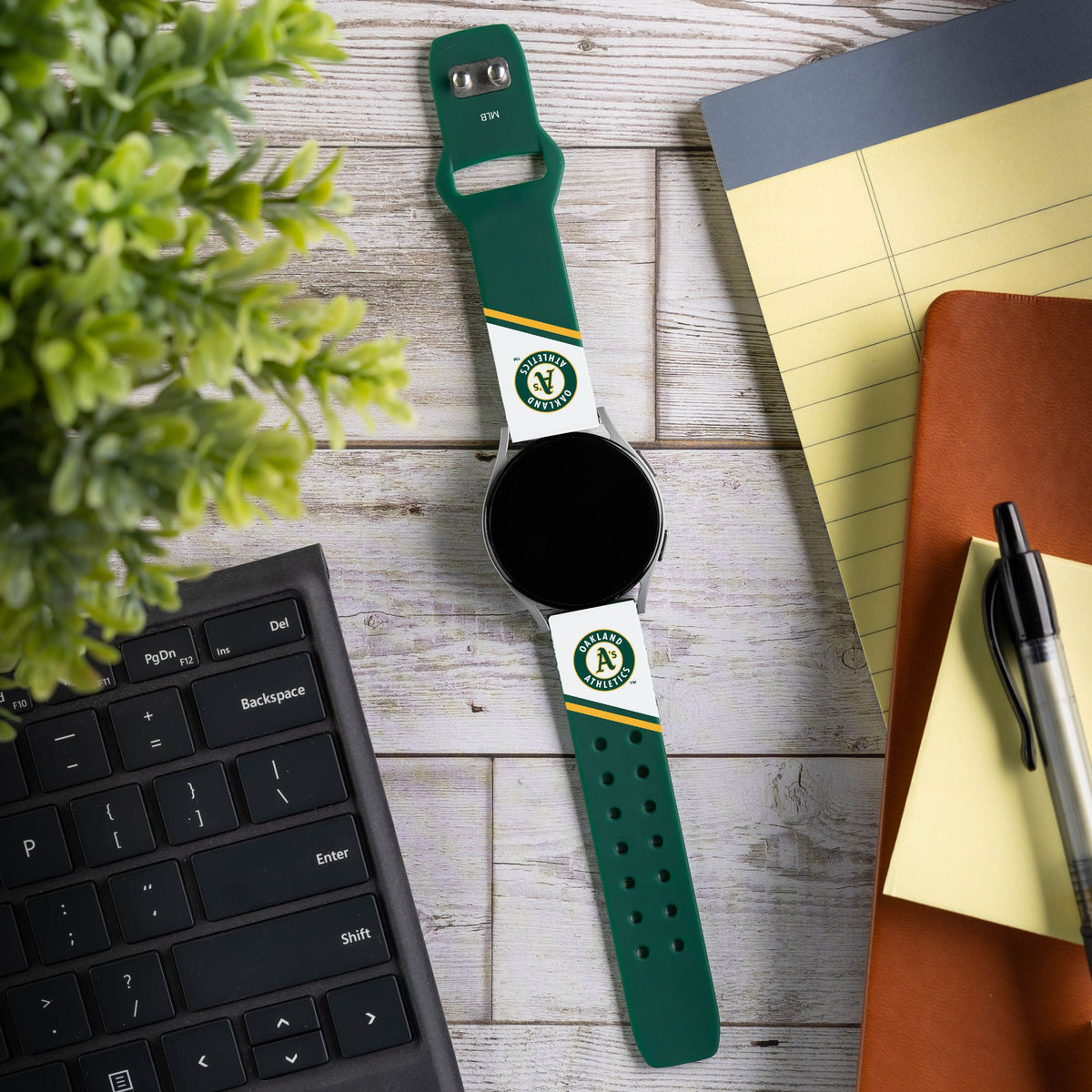 Oakland Athletics HD Champion Series Samsung Galaxy Watch Band