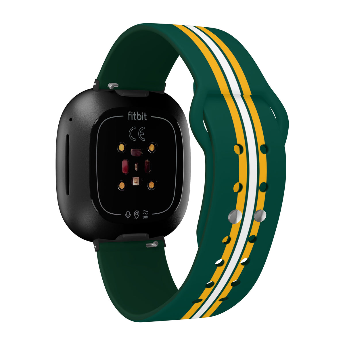 Oakland Athletics HD Fitbit Versa 3 and Sense Watch Band