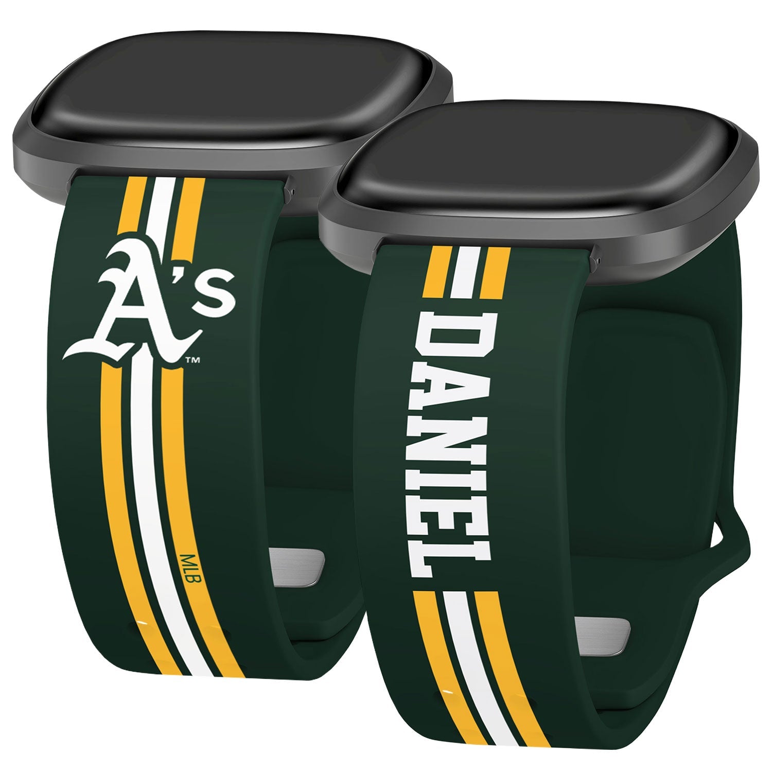 Oakland Athletics Custom Name HD Fitbit Versa 3 and Sense Watch Band