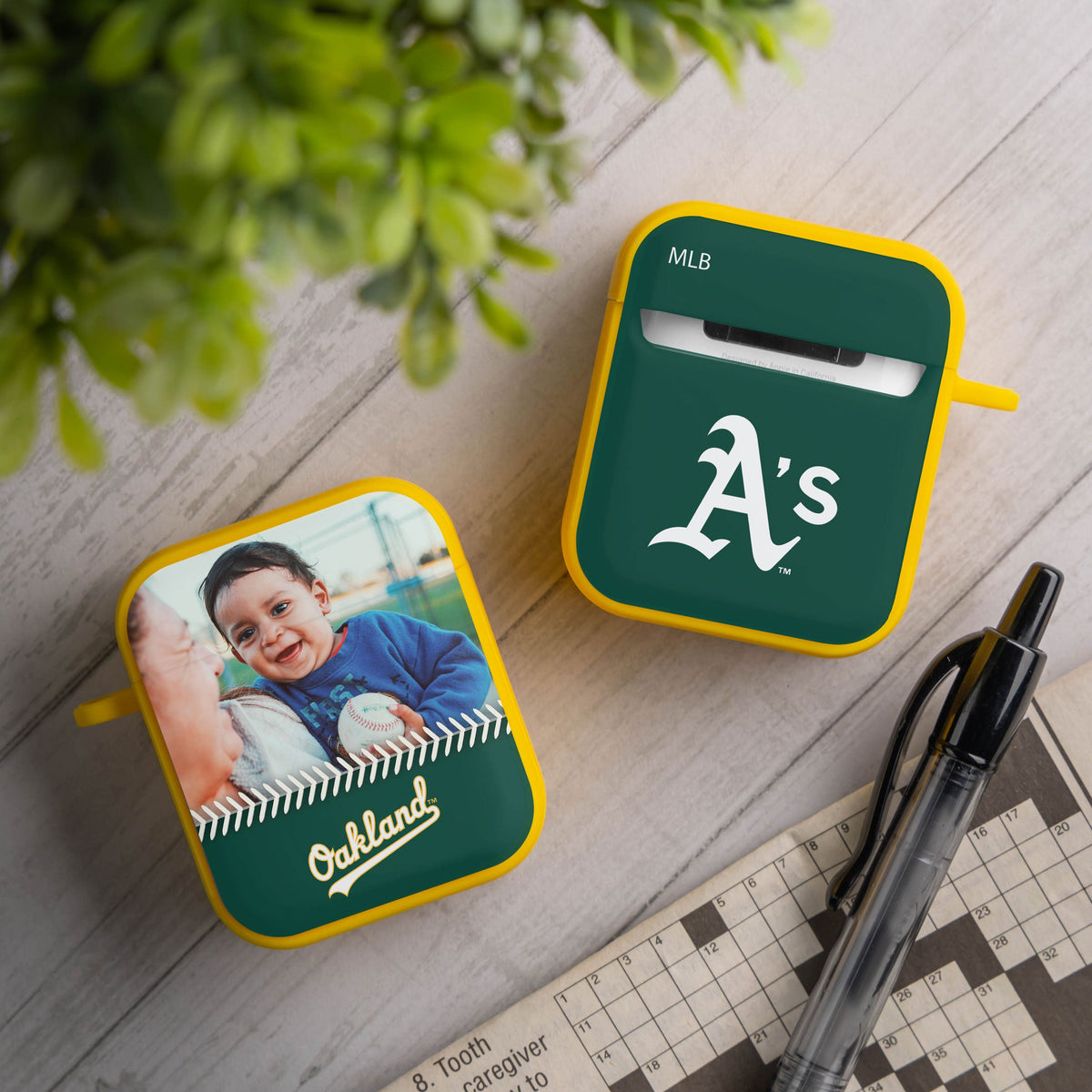 Oakland Athletics Custom Photo HDX Apple AirPods Gen 1 &amp; 2 Case Cover