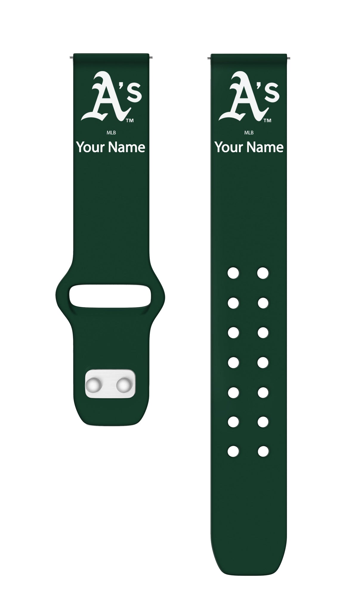 Oakland Athletics HD Custom Name Watch Band Compatible with Samsung Galaxy Watch and more