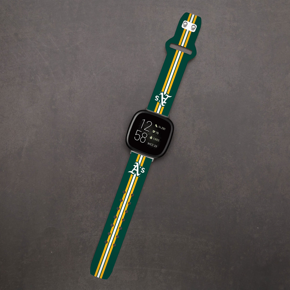 Oakland Athletics HD Fitbit Versa 3 and Sense Watch Band