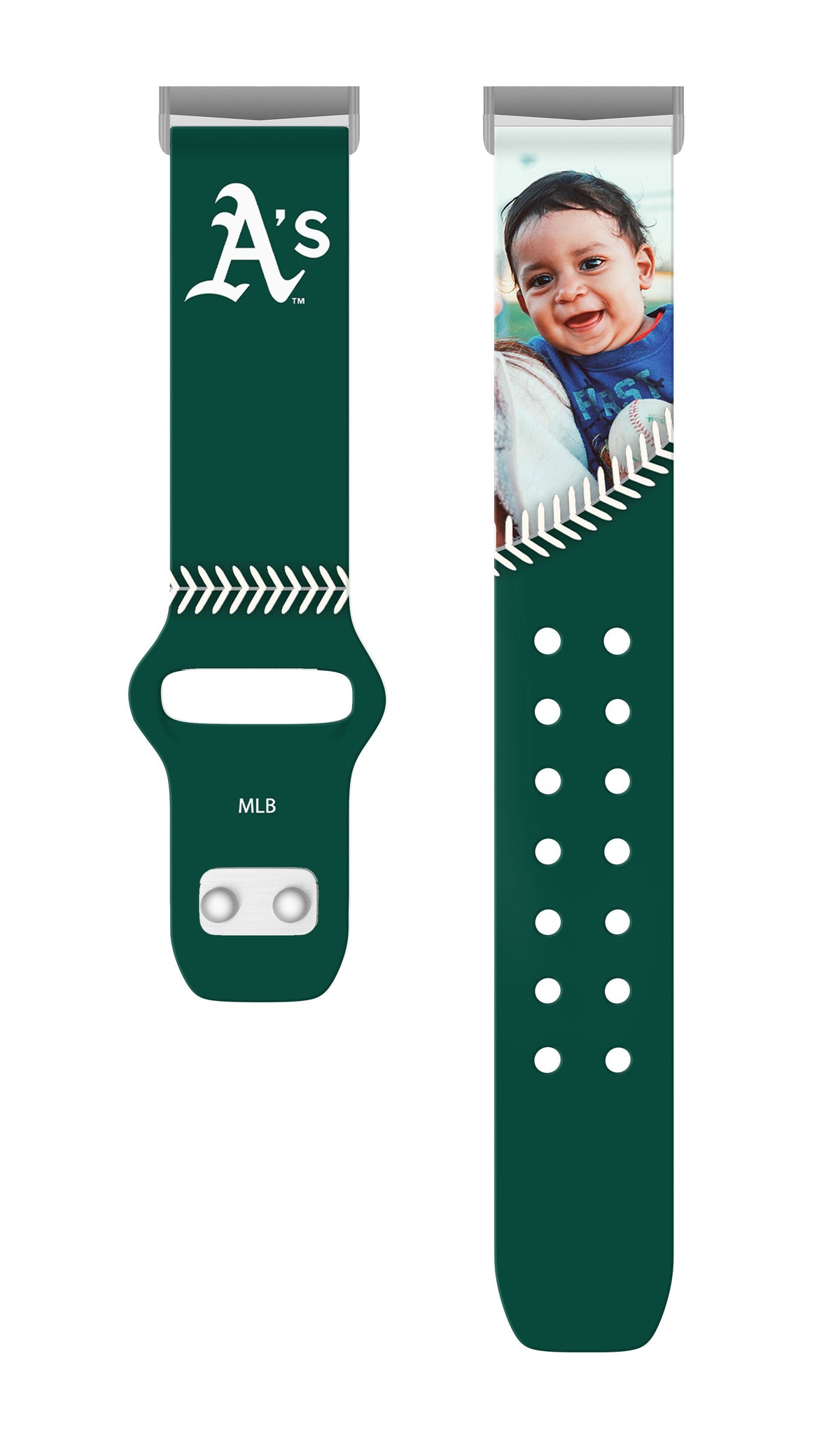 Oakland Athletics Custom Photo HD Fitbit Versa 3 &amp; Sense Band
