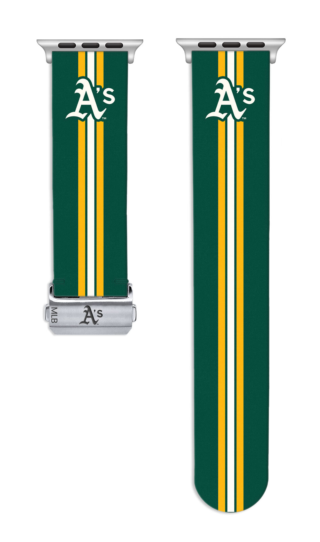 Oakland Athletics Full Print Watch Band With Engraved Buckle - Game Time