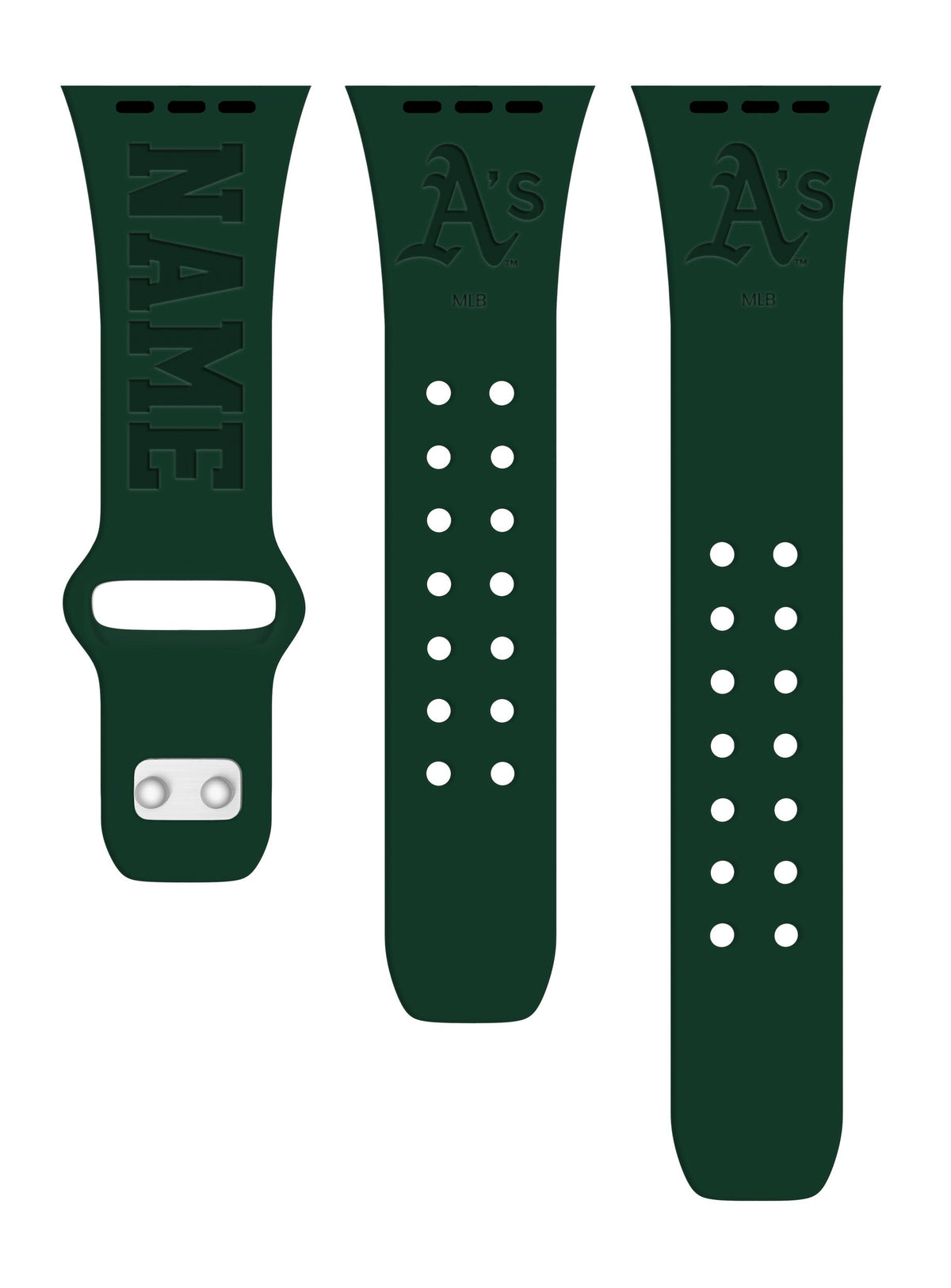 Oakland Athletics Custom Engraved Apple Watch Band