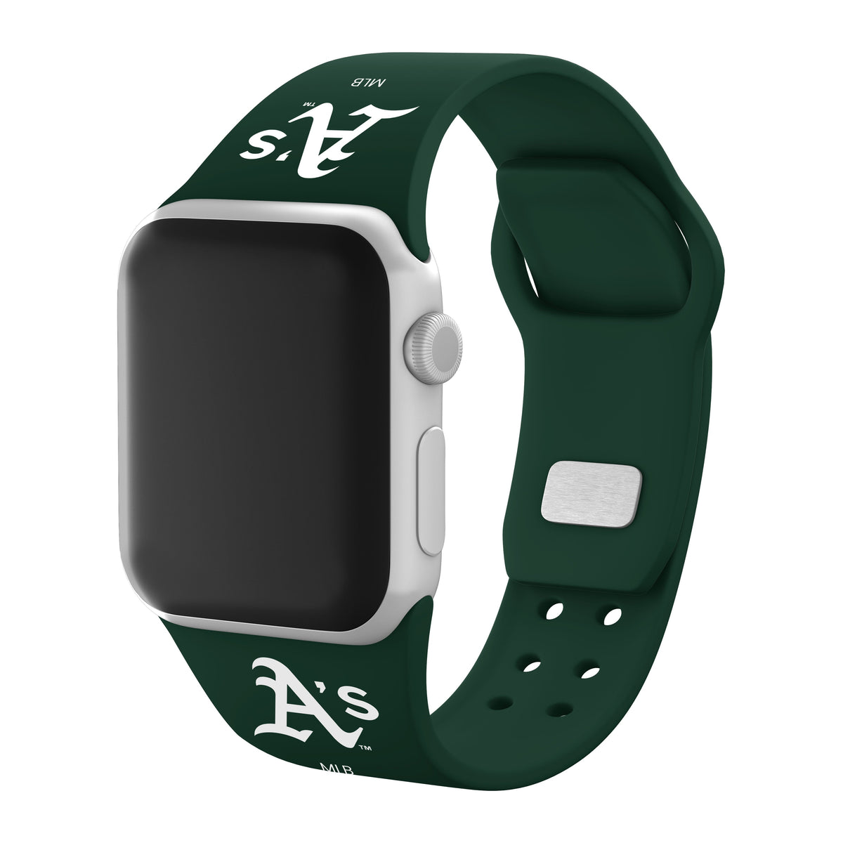 Oakland Athletics Silicone Apple Watch Band - Game Time
