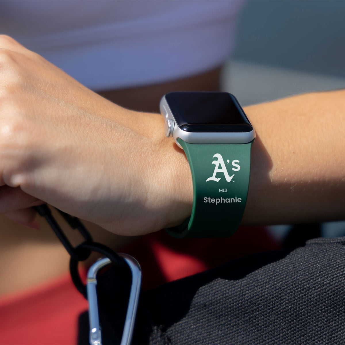 Oakland Athletics HD Custom Name Apple Watch Band