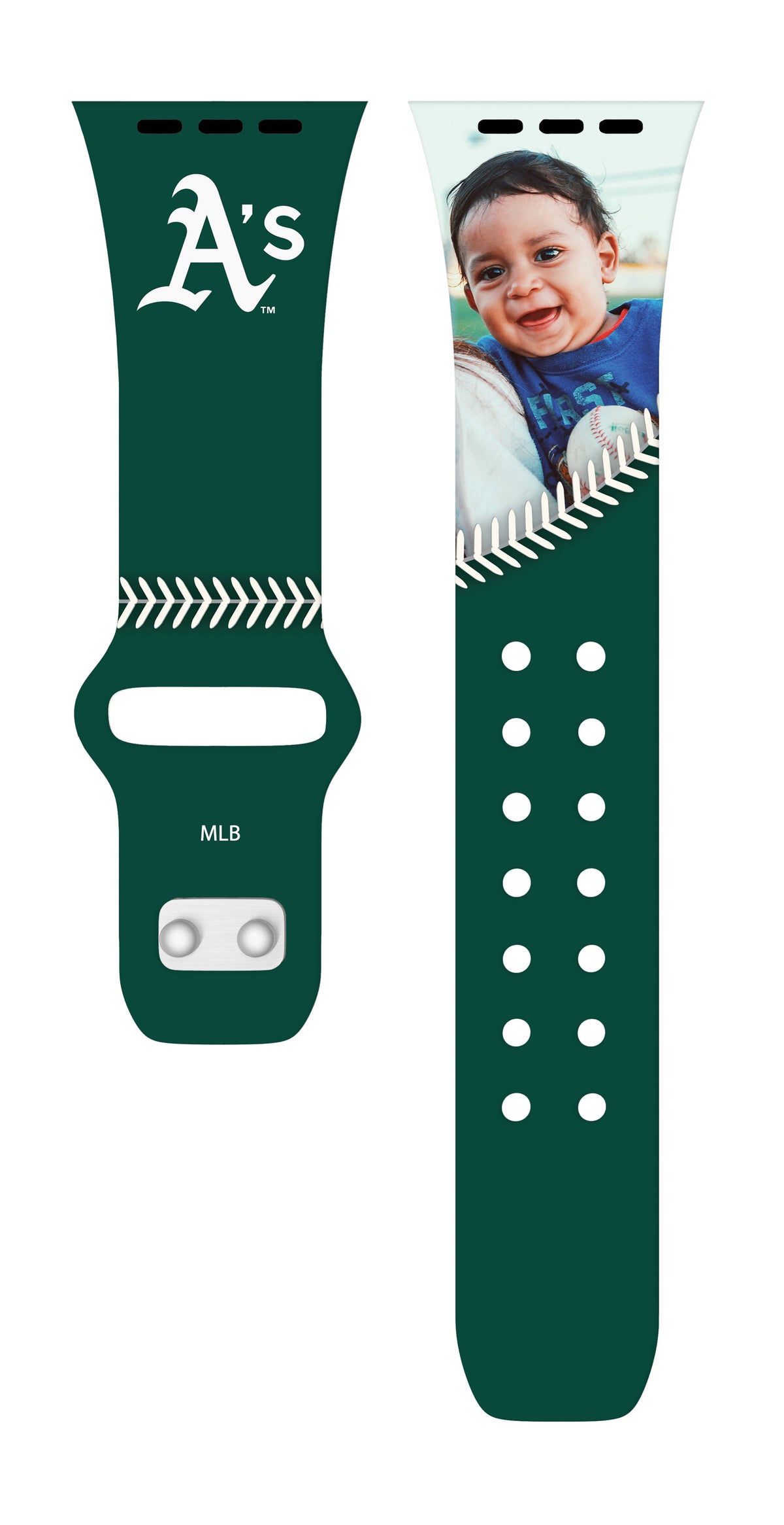 Oakland Athletics Custom Photo HD Apple Watch Band