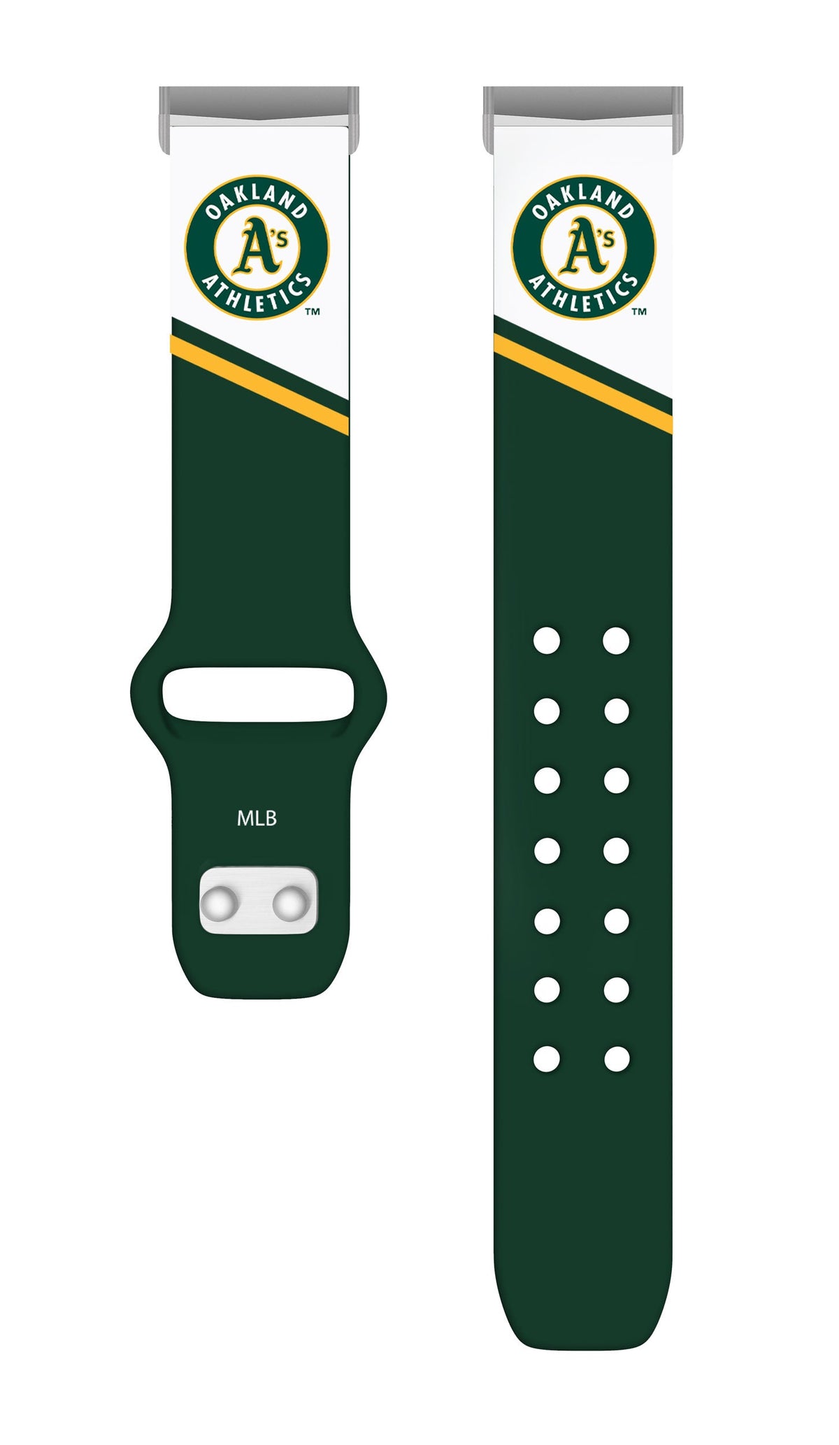 Oakland Athletics HD Champion Series Fitbit Versa 3 &amp; Sense Watch Band