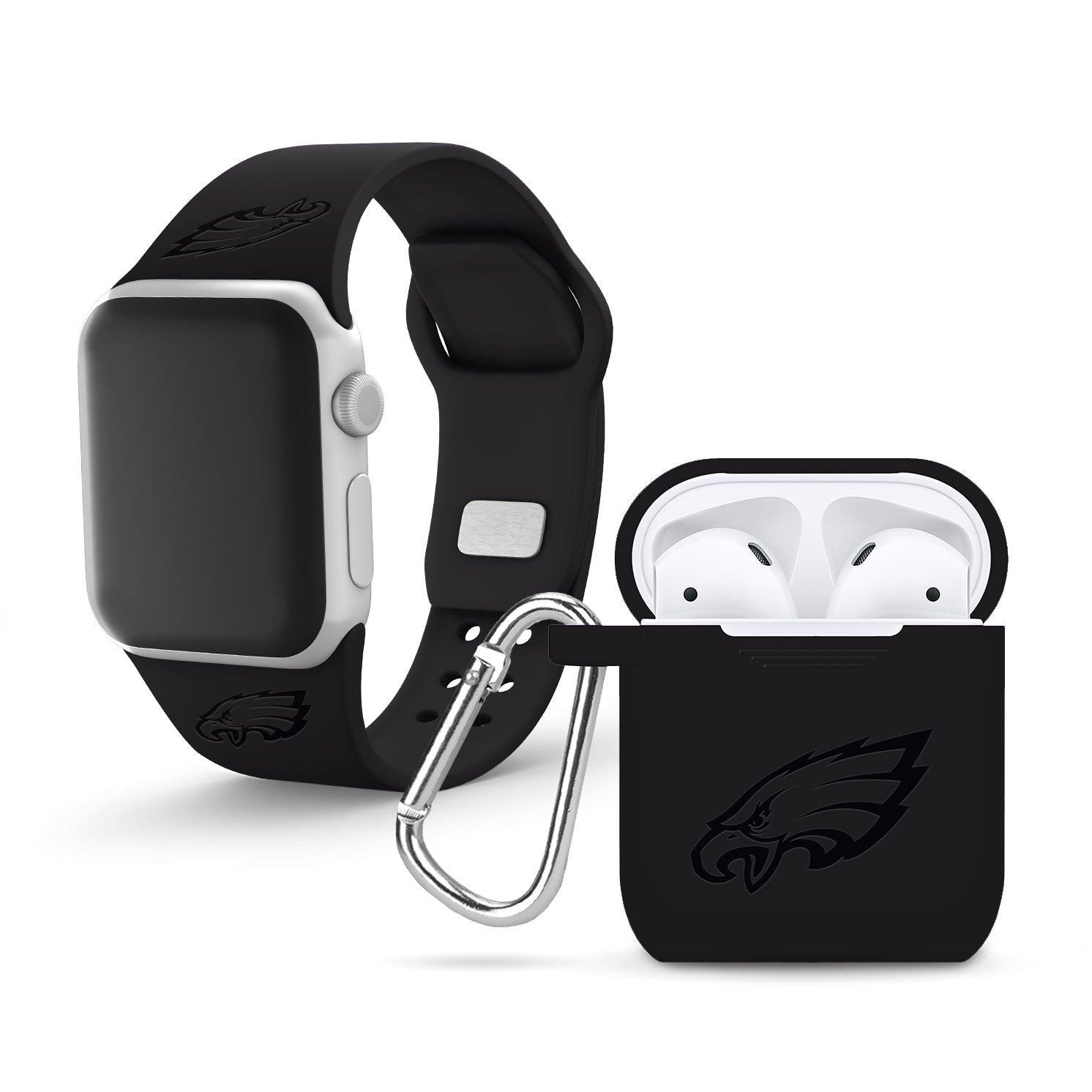 Groove Life Apple Watch Band NFL Philadelphia Eagles, Wide 42mm/44mm / Short