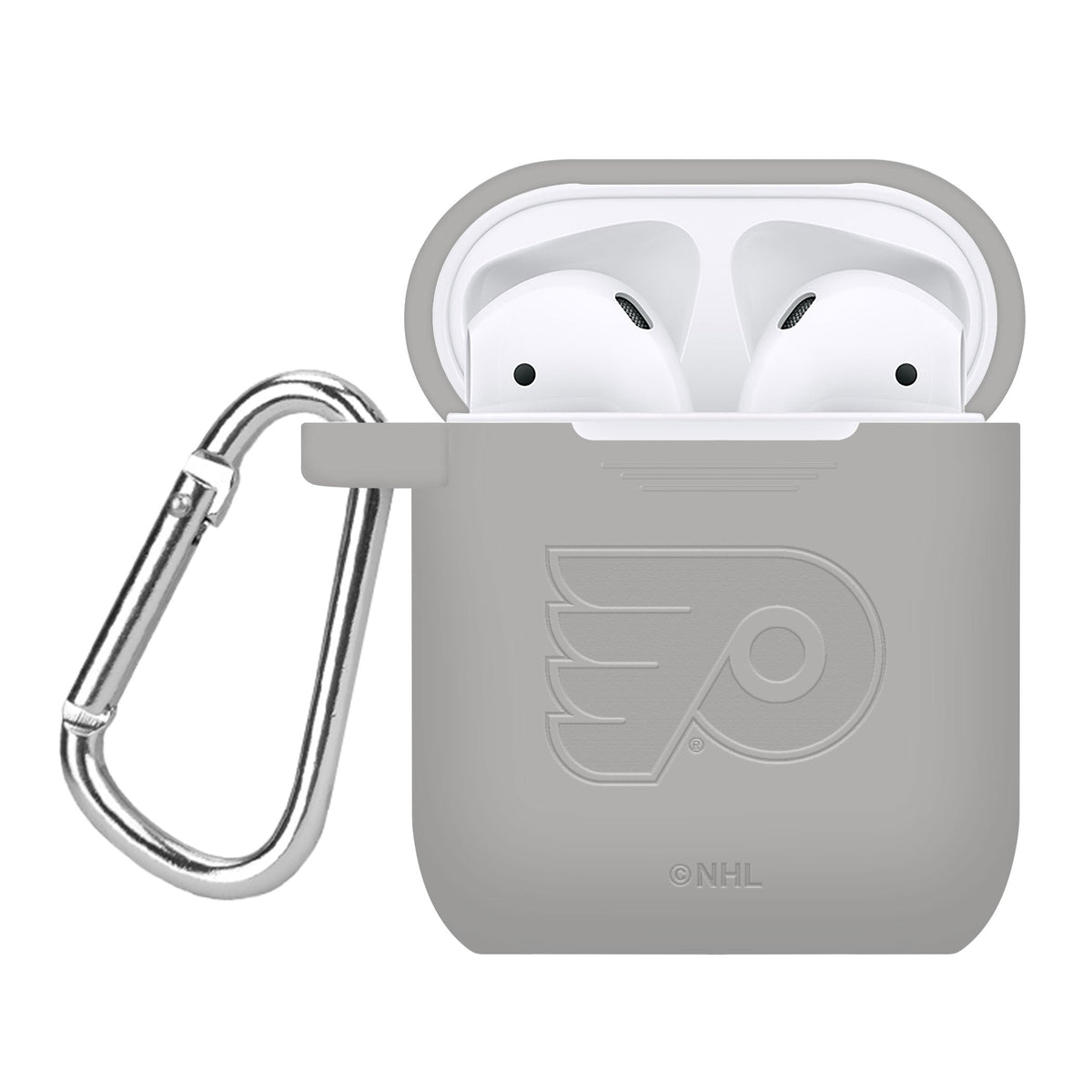 Game Time Philadelphia Flyers Engraved Silicone AirPods Case Cover