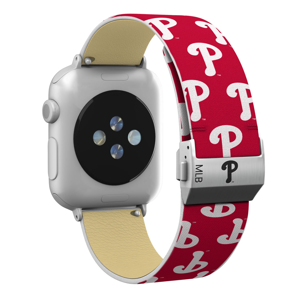 Philadelphia Phillies Full Print Watch Band With Engraved Buckle - Game Time