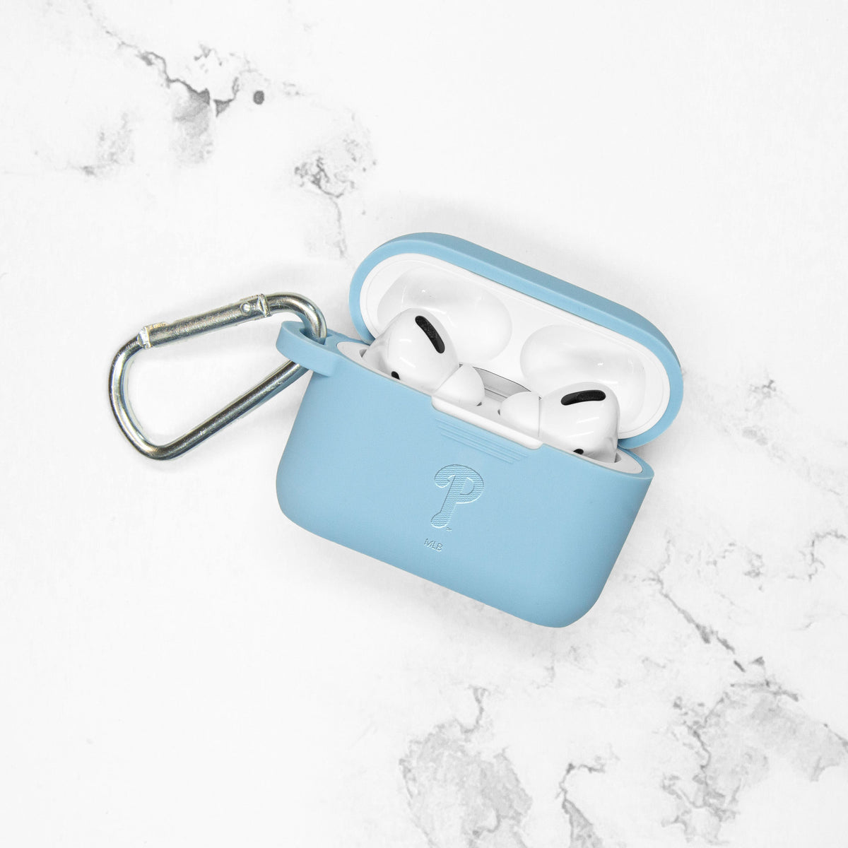 Game Time Philadelphia Phillies Engraved Silicone AirPods Pro Case Cover