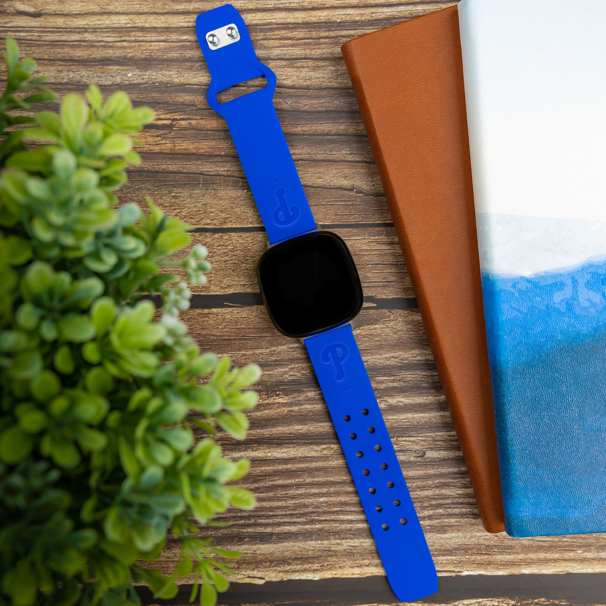 Game Time Philadelphia Phillies Engraved Silicone Sport Fitbit Watch Band