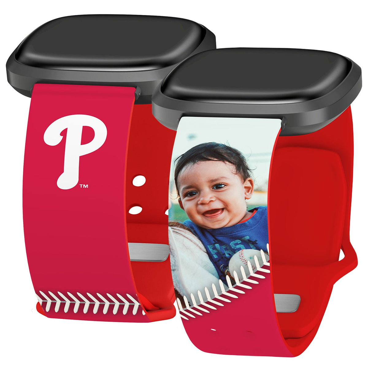 Philadelphia Phillies Custom Photo HD Fitbit Versa 3 &amp; Sense Band