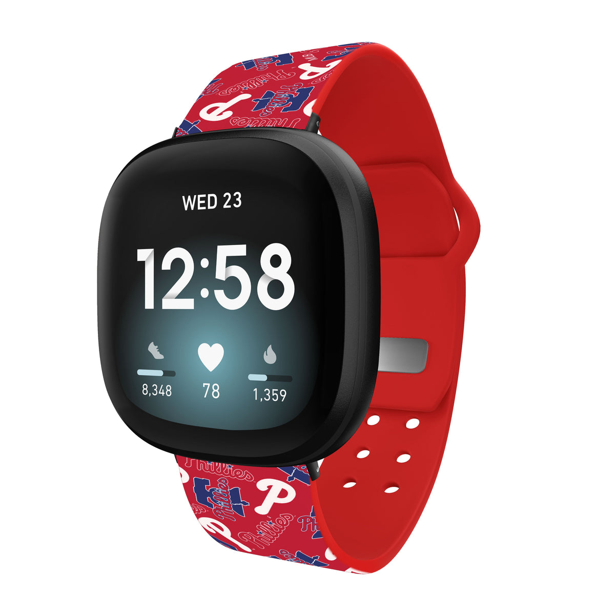 Philadelphia Phillies HD Fitbit Versa 3 and Sense Watch Band