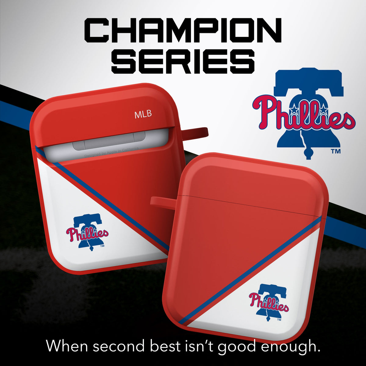 Philadelphia Phillies HDX Champion Series Apple AirPods Gen 1 &amp; 2 Case Cover