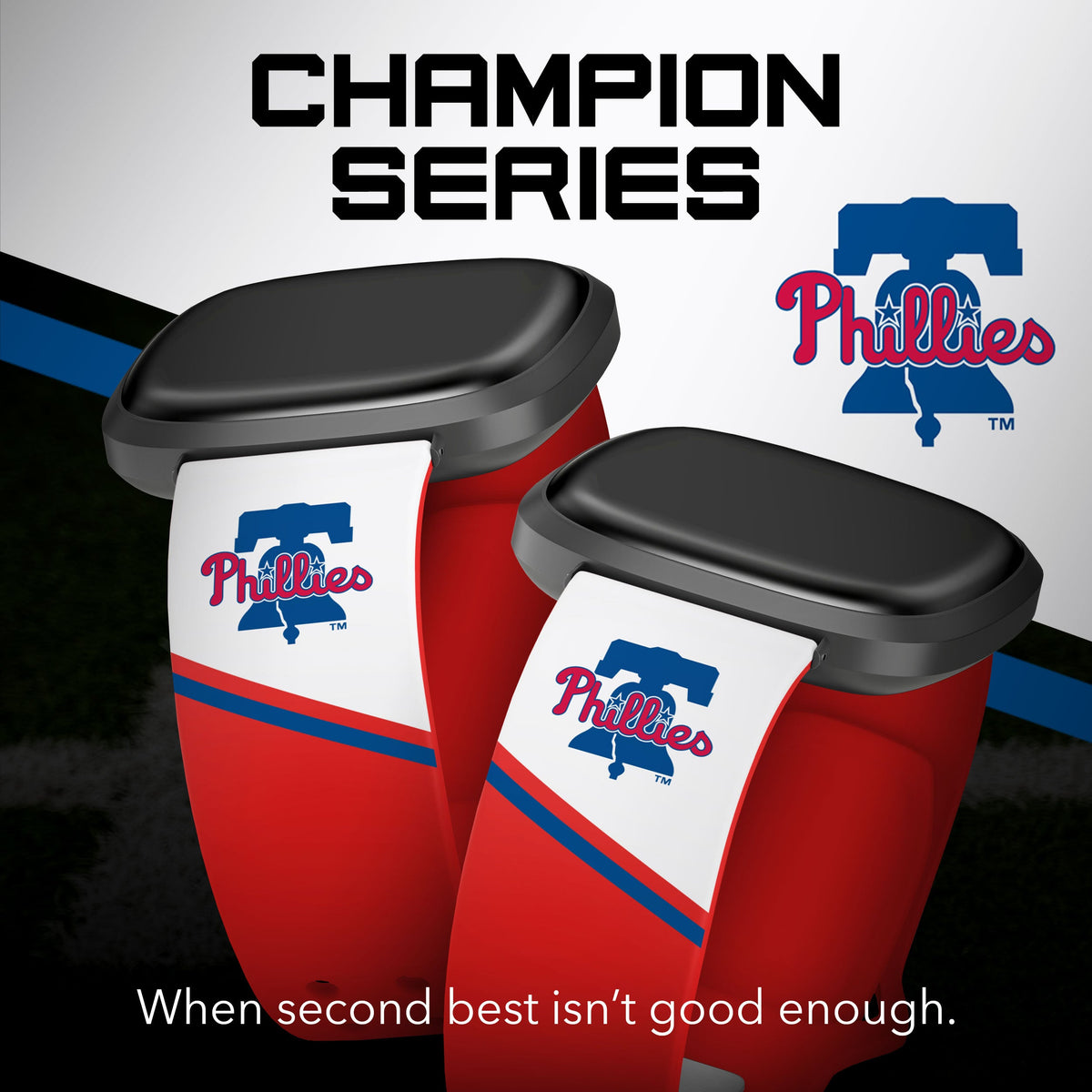 Philadelphia Phillies HD Champion Series Fitbit Versa 3 &amp; Sense Watch Band