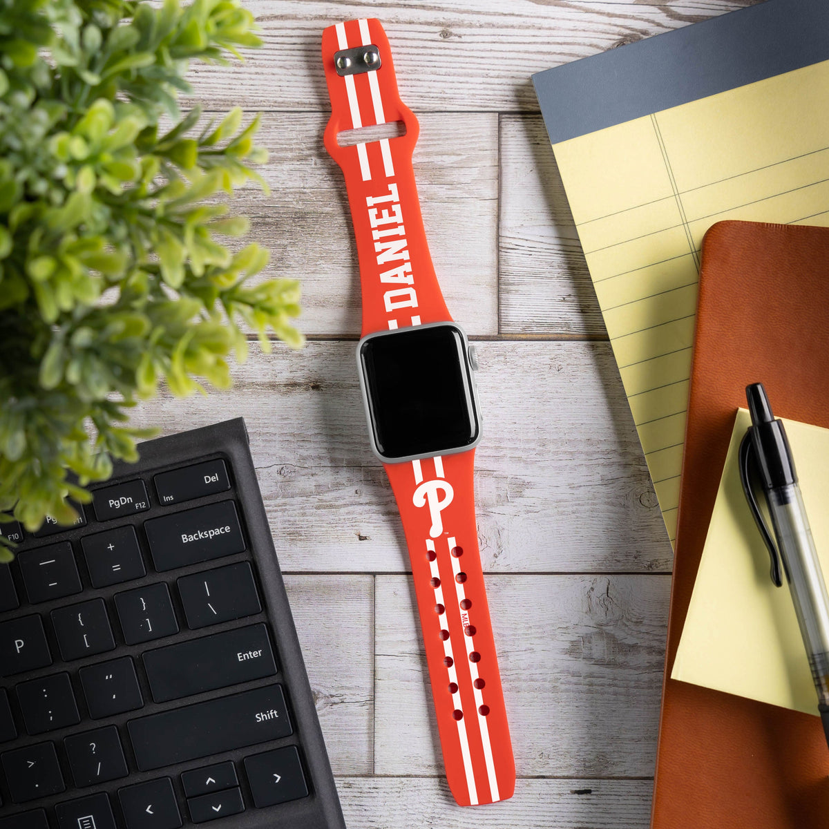 Philadelphia Phillies Custom Name HD Apple Watch Band