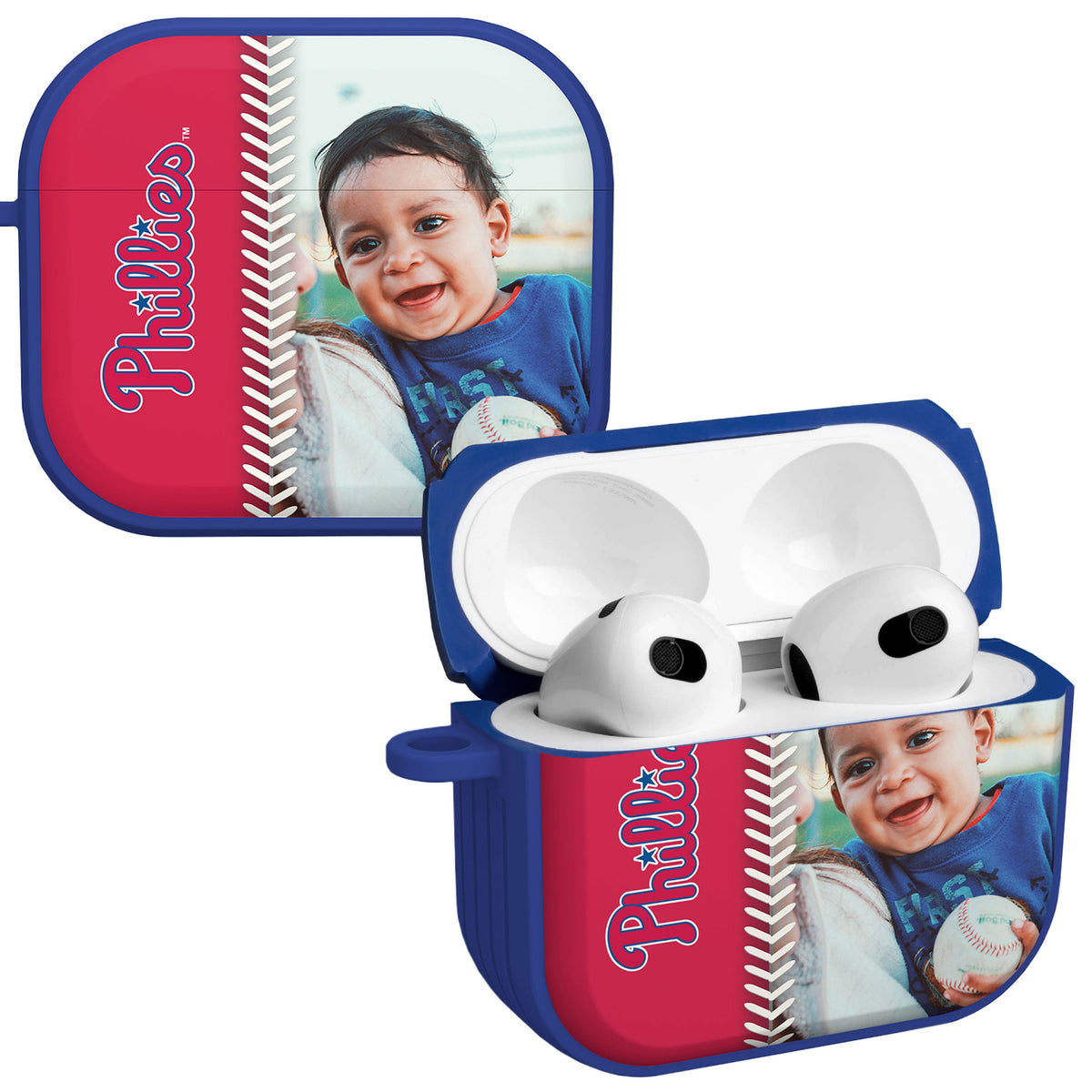 Philadelphia Phillies Custom Photo HDX Apple AirPods Gen 3 Case Cover