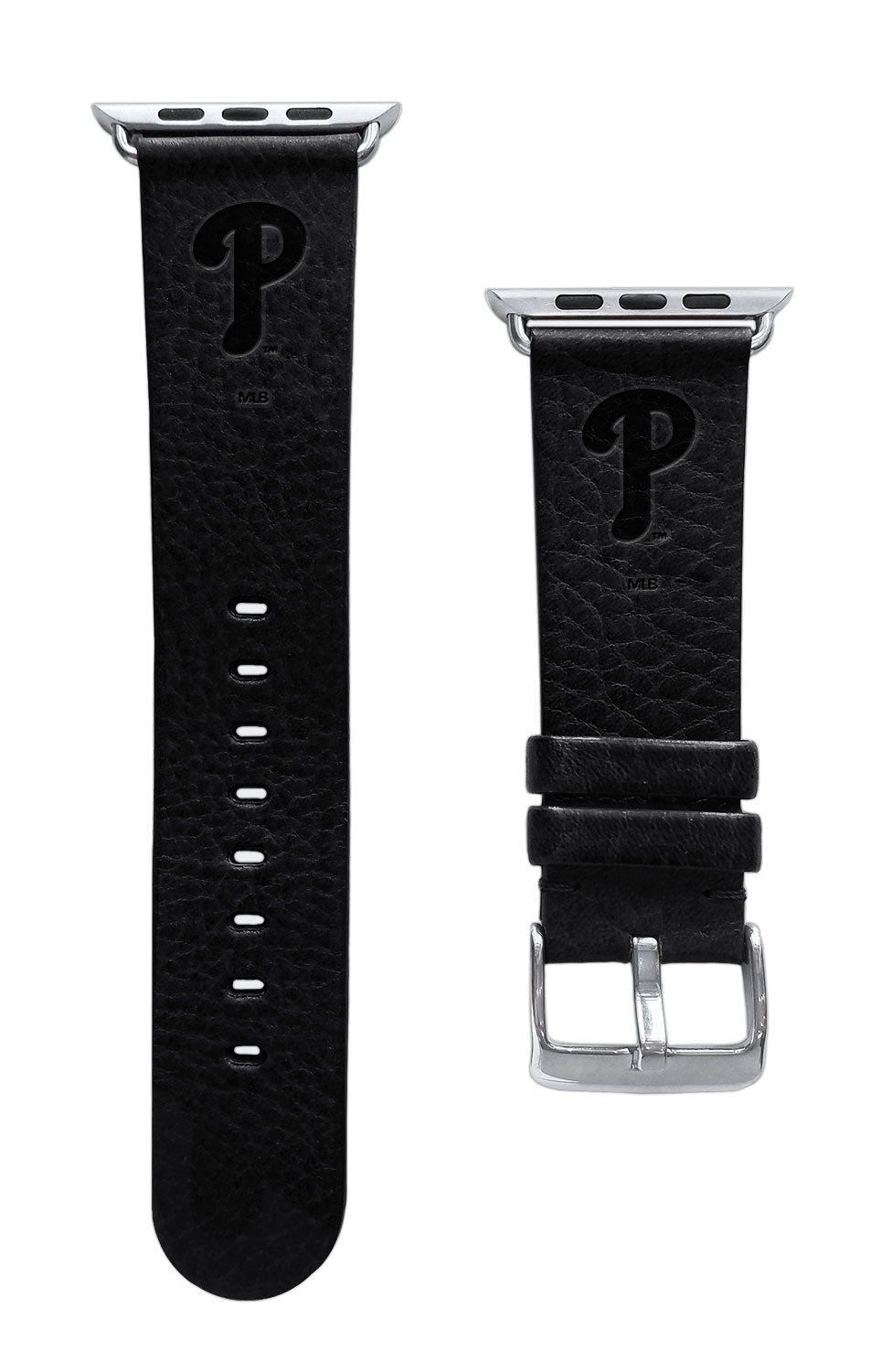 Philadelphia Phillies Leather Band Compatible with Apple Watch - Game Time