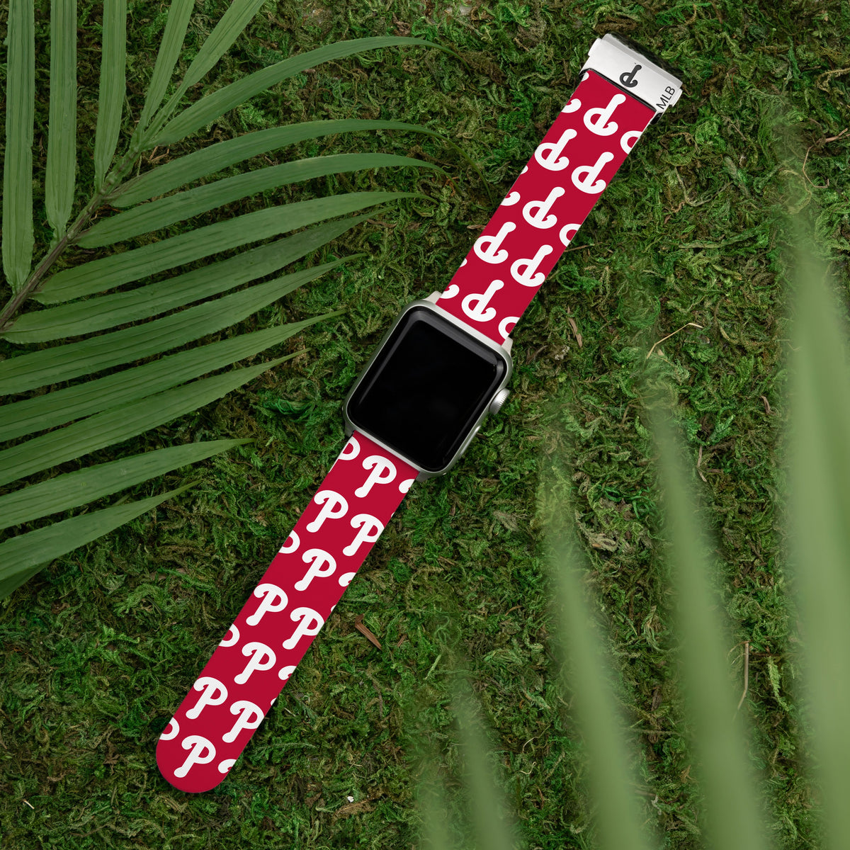 Game Time Philadelphia Phillies Signature Series Apple Watch Band With Engraved Buckle