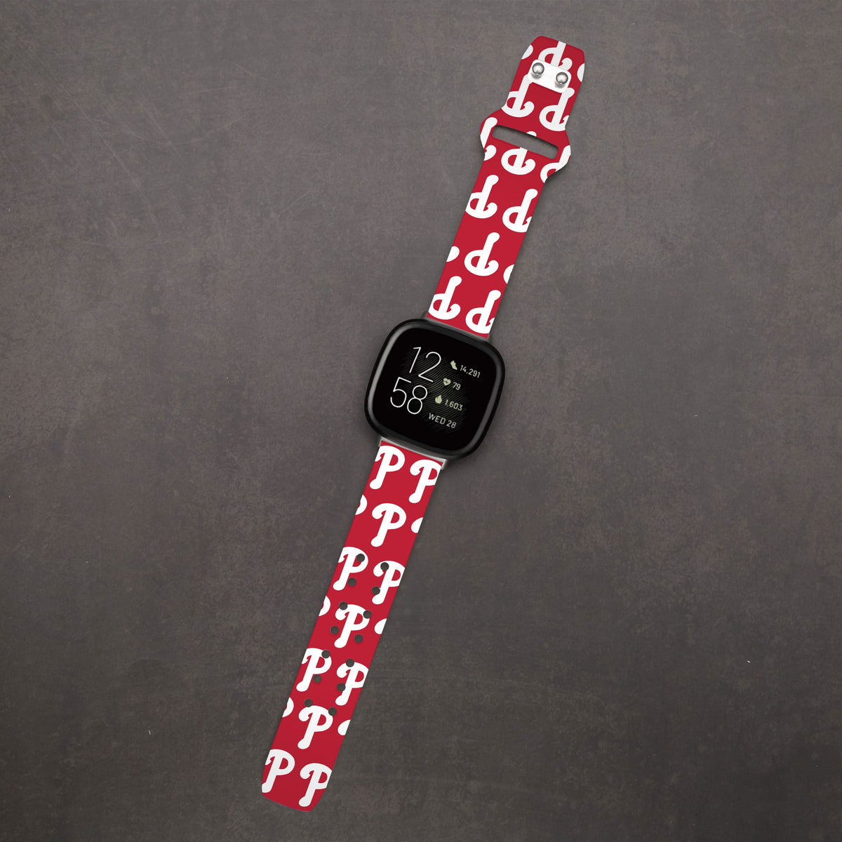 Philadelphia Phillies HD Fitbit Versa 3 and Sense Watch Band