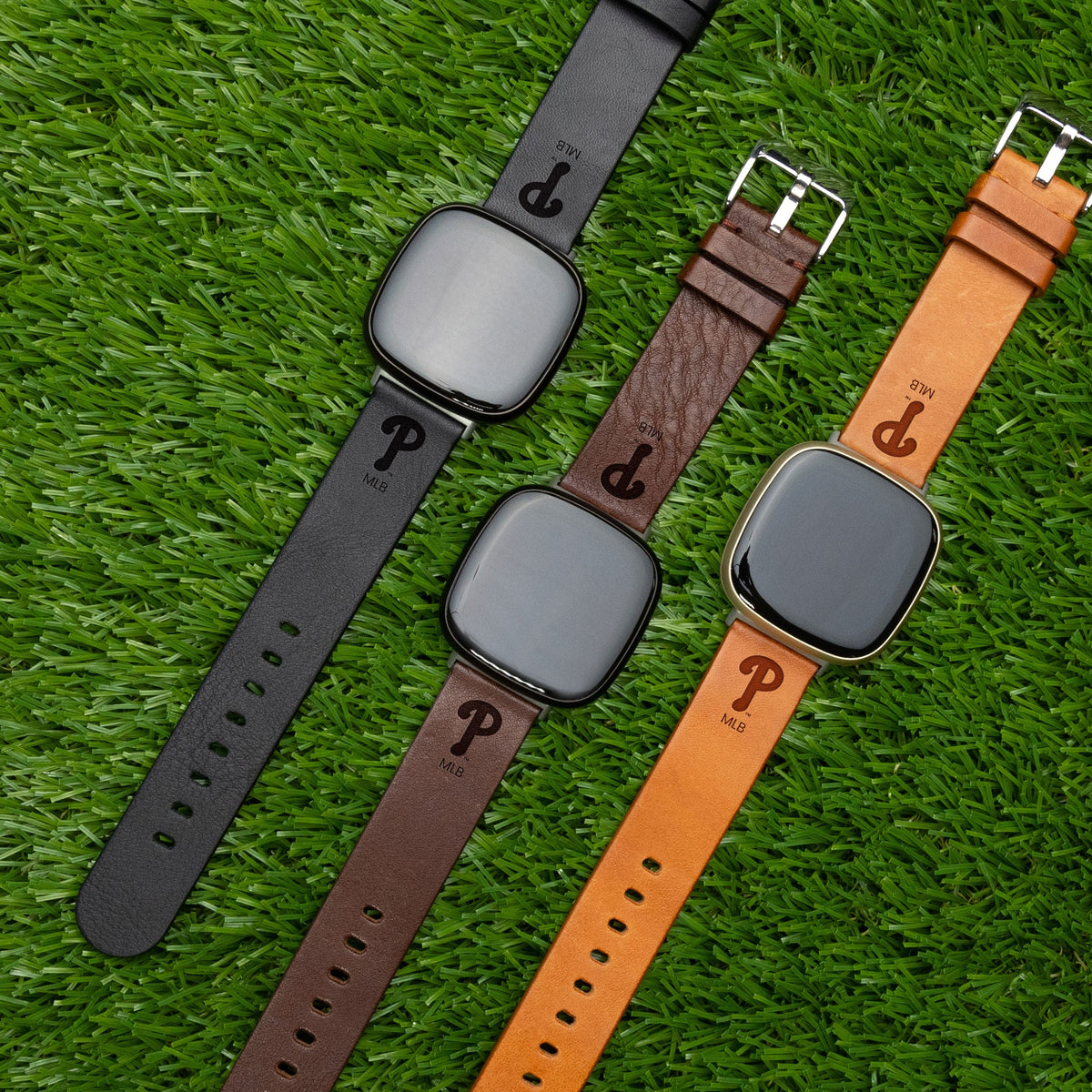 Game Time Philadelphia Phillies Leather Fitbit Watch Band