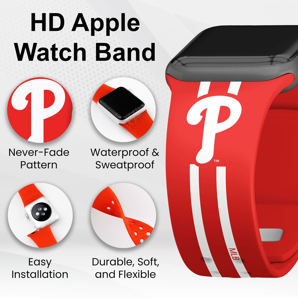 Philadelphia Phillies HD Apple Watch Band