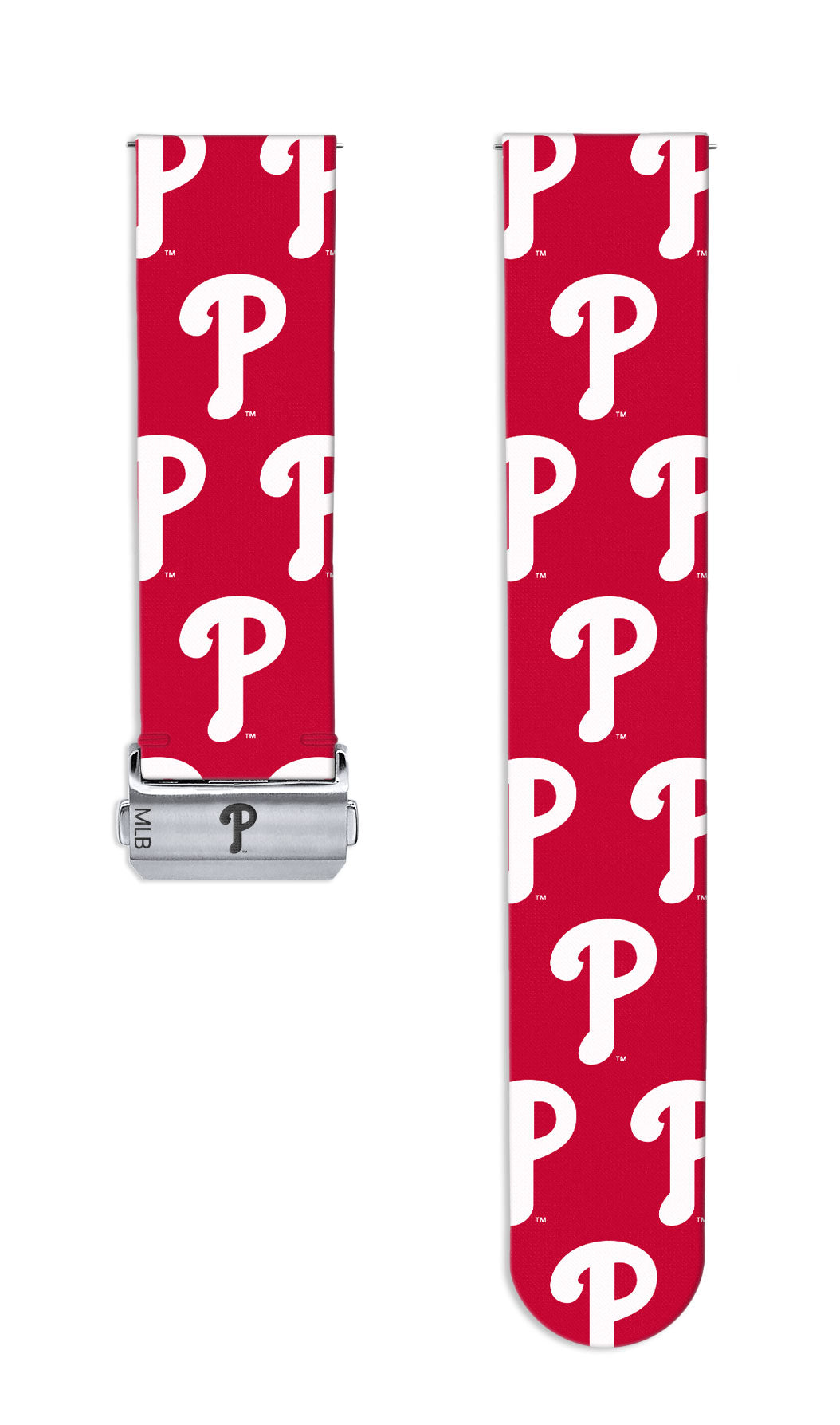 Philadelphia Phillies Full Print Quick Change Watch Band With Engraved Buckle - Game Time