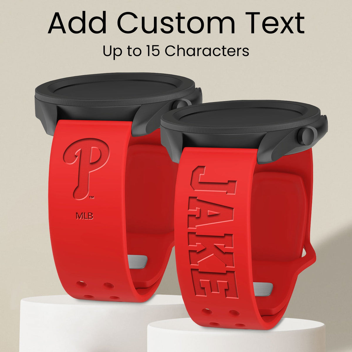 Philadelphia Phillies Custom Engraved Samsung Galaxy Watch Band